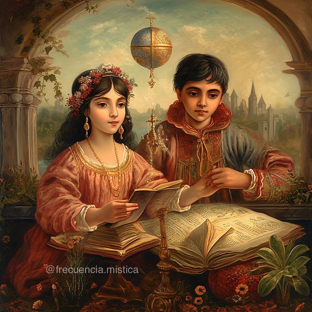 Los alquimistas✨ Una de las frases más famosas de pasajes bíblicos: “Debemos ser como niños para entrar en el Reino de los Cielos”. En estas siete imágenes les comparto representaciones de dos niños alquimistas, estudiantes de los caminos secretos de la naturaleza. En los manuscritos alquímicos apreciamos siempre a dos adultos que buscan el oro filosófico. Pero la imagen de la inocencia en esta búsqueda valen más que mil palabras.
(Generadas con la IA)
.
.
.
.
.
#alquimia #alquimistas #reinodeloscielos #naturaleza #sabiduría #ocultismo #alquimista #esoterismo #ia #ai #frecuenciamistica #orofilosofico #piedrafilosofal #alquimiaespiritual #oroespiritual