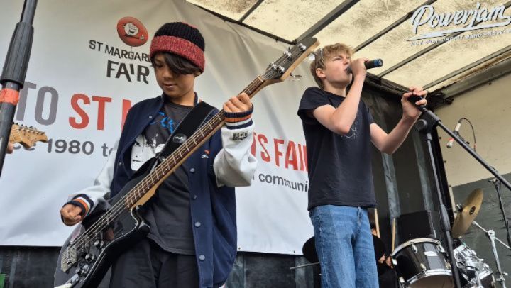 Formed 2 years ago at @powerjam_band_project, it's youngest band, 'Bunch of Noise', just keep getting better and better... and the crowd, even in the rain, got bigger and bigger! Swipe for some Foo Fighters!
Props to @stmargaretsfair for featuring local Twickenham not-for-profit Powerjam Band Project, which matches up young musical applicants from varying backgrounds and rehearses each of its bands weekly!
#stmargarets #stmargaretsfair #stmargaretsfamily #powerjambandproject #powerjam #twickenhamfestival #twickenham #twickenhammusic #richmonduponthames #localfestival