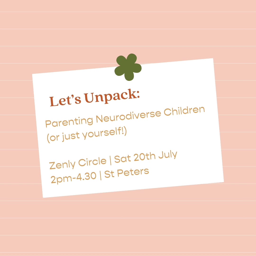 This is a topic close to Zenly's heart - being a yoga space specifically set up for Neurodiversity and social inclusion. Reflecting on my conversations with Frankie, counselling clients, colleagues and friends here are some questions that come to mind to prompt the July Zenly Circle - Parenting Neurodiverse Kids (or yourself!) 💓
🍵 How do you squeeze in space for your own needs?
👩⚕️ How has receiving a diagnosis for your child or yourself influenced your journey?
🚫 What "conventional" parenting ideas have you had to throw out the window?
🫠 What does a good day look like to you, and what is it like on your hardest days?
📚 What resources and support have you been able to access?
🌎 How does neurodiversity make you see and experience the world?
🙉 What misconceptions are you sick of hearing?
🤔 What do you wish others knew about raising a child with autism, ADHD, ADD or Dyscalculia, dyslexia, Dyspraxia or any other type of neurodiversity?
The aim of these circles is to simply come as you are. It's not about sharing your whole life story or needing to have things figured out. It's a chance to sit in the mystery together, chat by the urban camp fire (aka a singular candle hehe🕯) and remember that no matter how isolated you may feel in moments - that there are people out there just like you fighting similar battles. And sometimes that's all it takes to feel a little lighter 💓💓