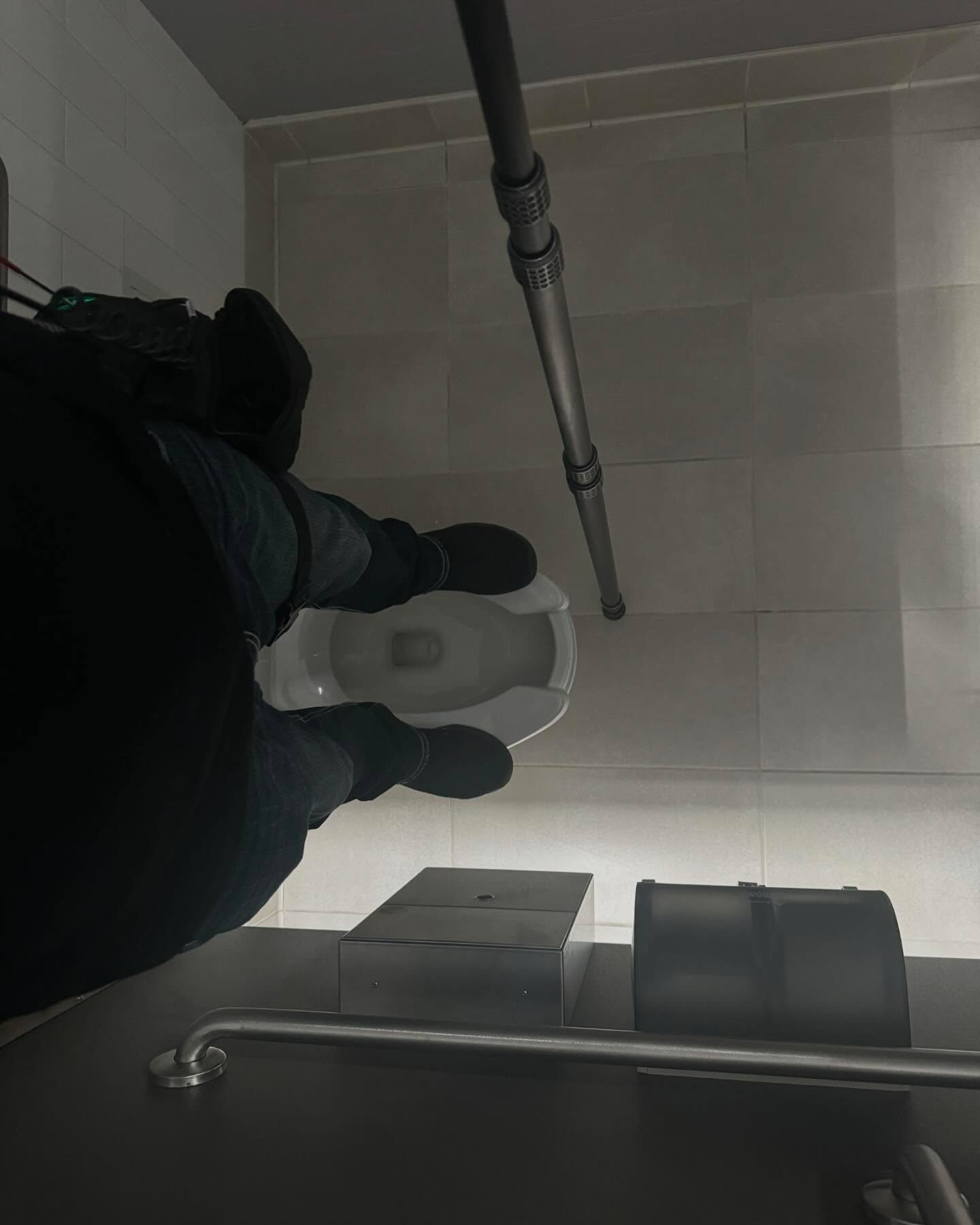 Sometime I have to boom in crappy places! #soundmixerlife #boomoperator