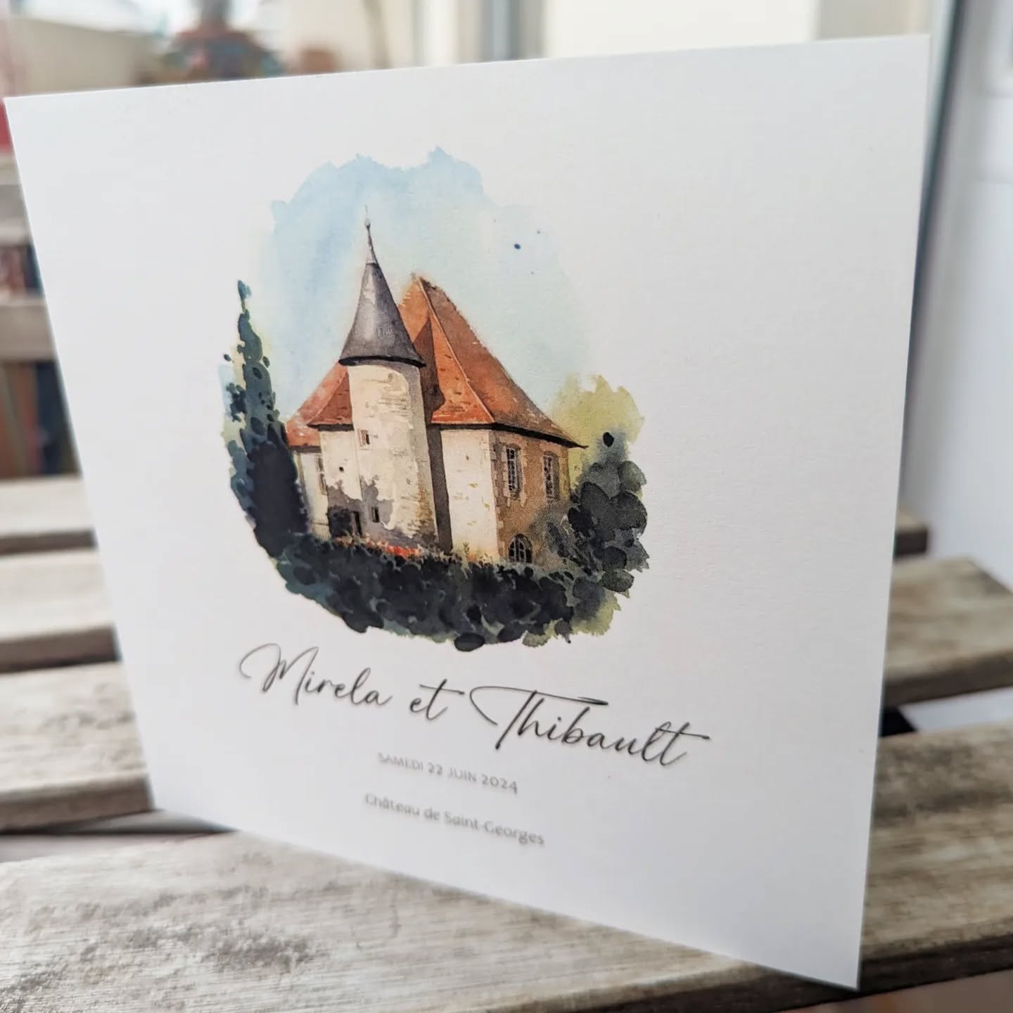 Aquarelle réalisée pour le faire-part du mariage de mon cousin @schulthib et de sa femme @mpopstoeva au @chateaudestgeorges. 🏰👰♀️🤵♂️
Félicitations aux mariés !! 🥳