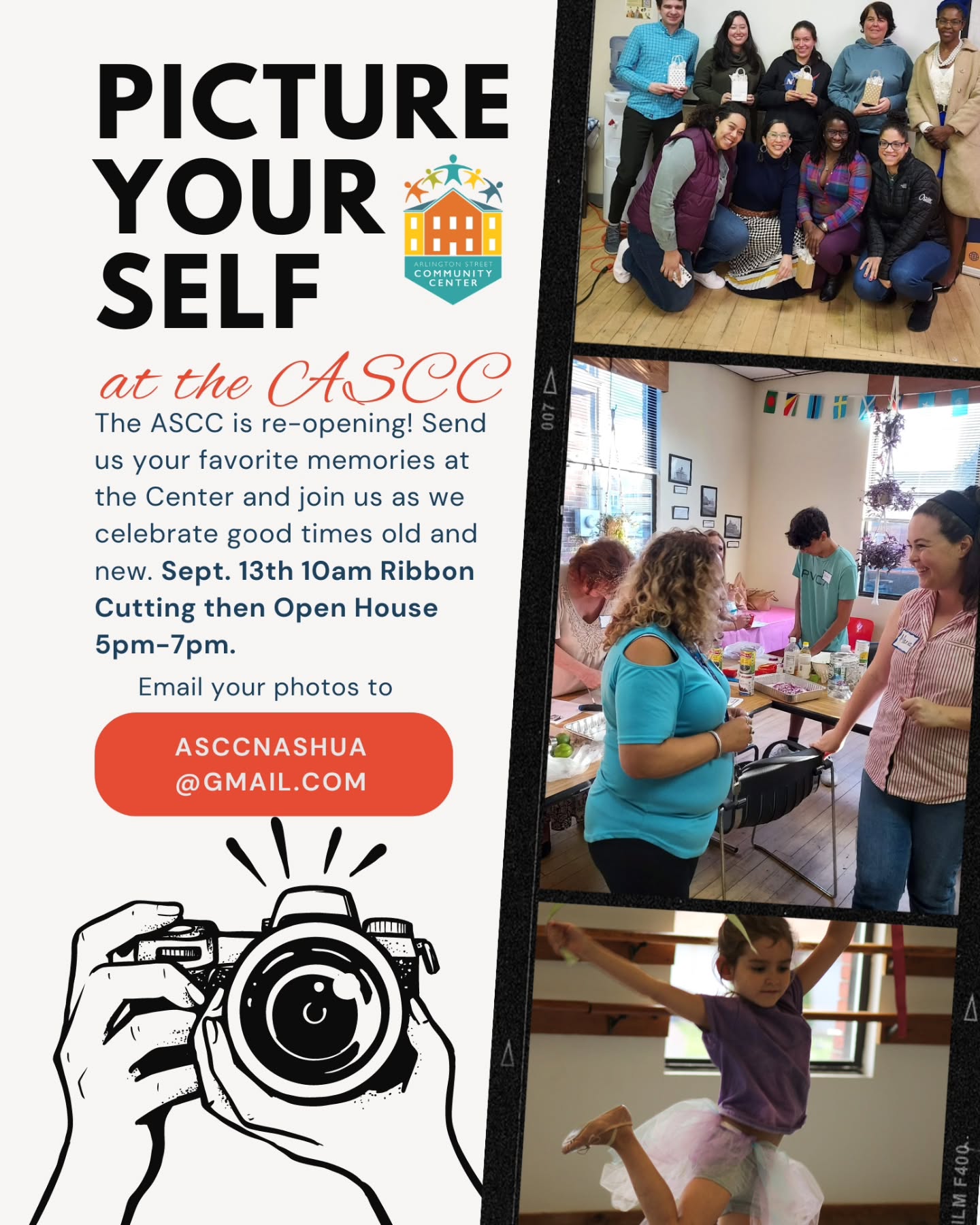 🎉 We are so excited to see your favorite memories at the ASCC and to have a celebration to make new ones 🤩🥳 email your photos to asccnashua@gmail.com 📸