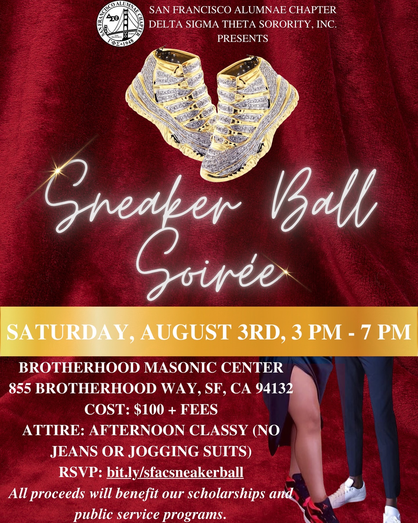 There are still some tickets left! Get yours before they sell out.
SFAC Sneaker Ball Soirée, August 3, 3pm
HTTPS://bit.ly/sfacsneakerball