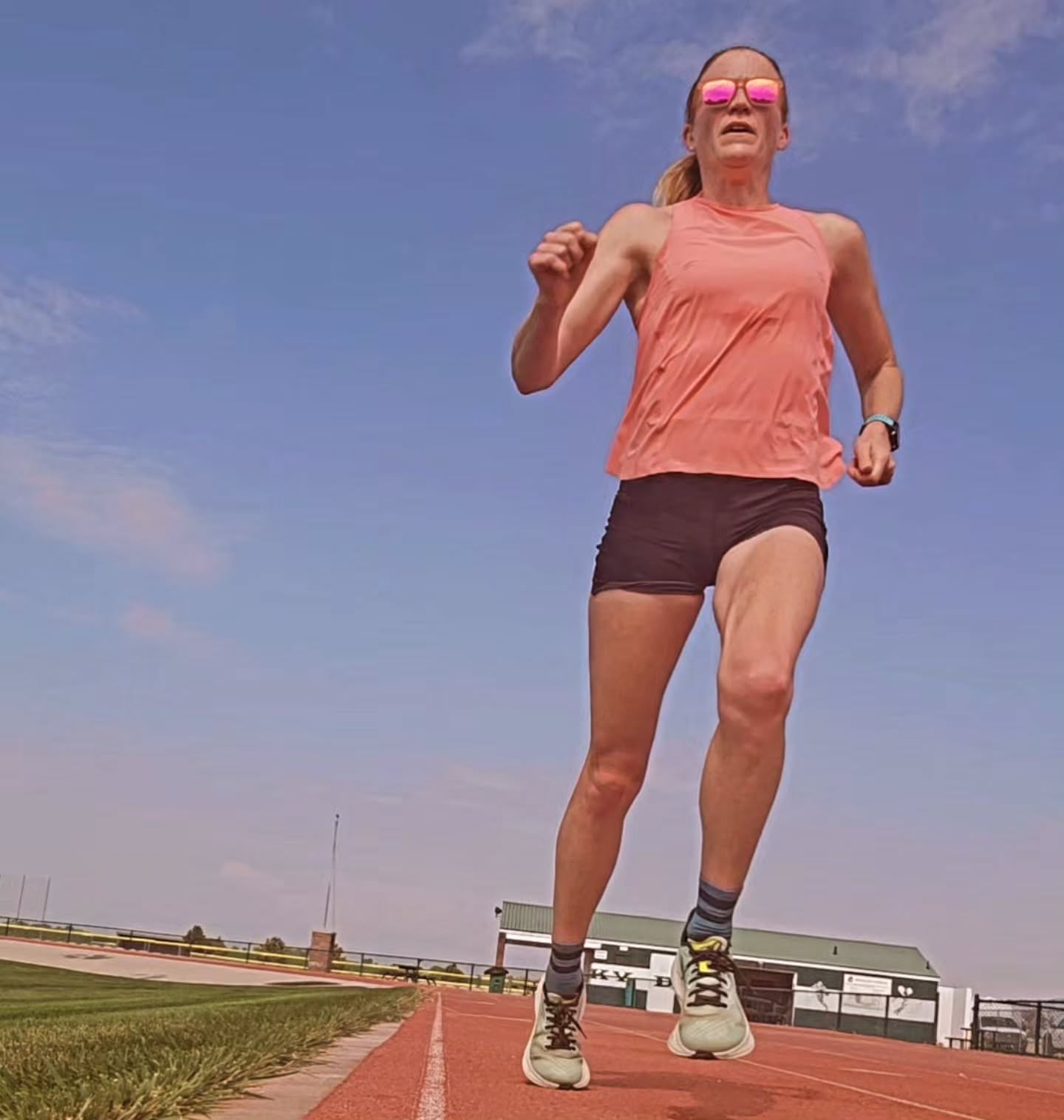 Speed sessions on the track are something I avoided after running in college. I think I was burned out from running on the track, but now I am enjoying the speed sessions and have a new appreciation for the track.
I am also surprised at the age of 41 that I still have some speed in these legs. Today was 10 x 200 meters in prep for another 1 mile track race this Saturday. I'm looking to try to beat my last mile time of 5:46 a few weeks ago.
A few things I'm doing differently now that I'm older (and wiser 😉) include focusing on recovery and sleep, taking creatine daily, and this morning I added some red powder (with beets) and collagen pre-workout. I plan to share more about my training, nutrition, and recovery.
#mastersrunner #runnermom #runningafter40 #trackrunning #runningdietitian