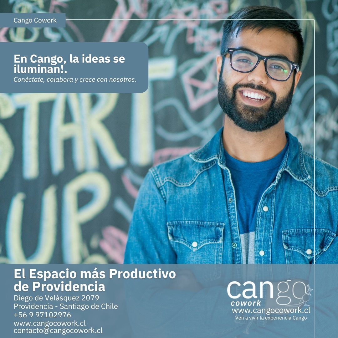 En Cango, conocemos todo lo que significa emprender. Por eso, te apoyamos desde el primer momento brindándote las instalaciones, el soporte y la calidez humana... Pero lo más importante, un espacio de tranquilidad para que te ilumines!..
Ven a vivir la Experiencia Cango
El mejor espacio para Emprender.
Cango Cowork
El Espacio más Productivo de Providencia.
Diego de Velázquez 2079, Providencia.
www.cangocowork.cl
+56 9 97102976
contacto@cangocowork.cl
#cowork #coworking #direcciontributaria #direccioncomercial #espaciosdetrabajo #flexibilidad #oficinas #saladereuniones #empresas #emprendedores #profesionales #independientes #saladeeventos #ınstagood #ınstachile #julio #comunidadcango