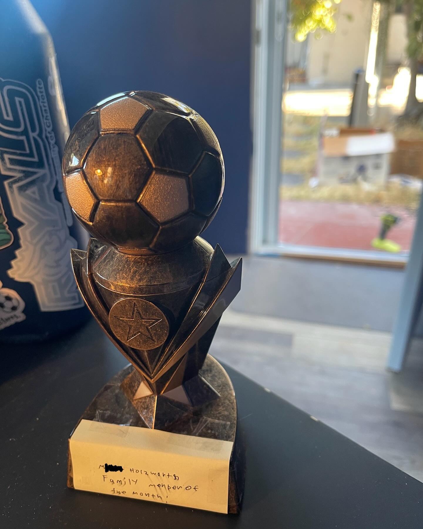 Last night I was awarded the prestigious M**** Holzworth Family Member of the Month award, given in recognition of service and sacrifice — but also possibly in a back-handed attempt at swaying Daddy to allow more screen time, since everyone got one but Ray 🤣