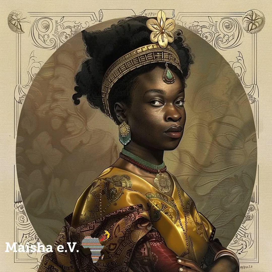 👑 Spotlight on Mwene Nzinga Mbandi, Queen Nzinga of Ndongo and Matamba!
🌍 Part 2 of our '50 Powerful African Women in History' series. #Resilience #Strategist
🌟 Who was she?
Queen Nzinga (1583-1663) was a fearless leader and diplomat who ruled in the 17th century in the regions now known as Angola. She became famous for her diplomatic acumen and military tactics in her interactions with the Portuguese, actively resisting colonial forces to protect her kingdoms. 🛡🗡
A master of negotiation, Nzinga made alliances with former enemies and even the Dutch to counter Portuguese attempts at enslaving her people. She embraced military strategies that ensured her reign over Ndongo and Matamba, providing refuge for runaway slaves and those threatened by the slave trade.
Legacy:
Queen Nzinga's leadership transcends time as a symbol of struggle against oppression and an advocate for freedom and human rights. Her story empowers us to stand firm in our values and fight for justice and equality. 💪🏿
Join us in celebrating her tenacity and what it means for us today! #MaishaEV #WomenEmpowerment #AfricanHeritage
🇦🇴 #QueenNzinga #AfricanHistory #Angola #PowerfulWomen #Inspiration