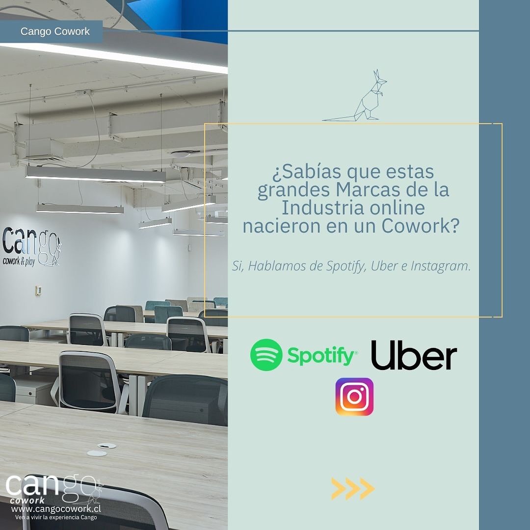 ¡Descubre el lugar donde pueden nacen las grandes ideas! 🌟...
Y tú, ¿seguirás trabajando en casa mientras tus ideas se escapan?.. ¡Dales forma y persiste!. Podrías crear la próxima gran solución que el mundo necesita.
En Cango Cowork te ofrecemos el espacio perfecto para soñar, crear y crecer. Con un rico cafecito y un ambiente inspirador, ¡no hay excusas!. Ven y convierte tus ideas en realidad.
Ven a vivir la Experiencia Cango.
Cango Cowork
El Espacio más Productivo de Providencia.
Diego de Velázquez 2079, Providencia.
www.cangocowork.cl
+56 9 97102976
contacto@cangocowork.cl
#cowork #coworking #direcciontributaria #direccioncomercial #espaciosdetrabajo #flexibilidad #espacioscompartidos #oficinas #saladereuniones #empresas #emprendedores #profesionales #Independientes #saladeeventos #comunidadcango