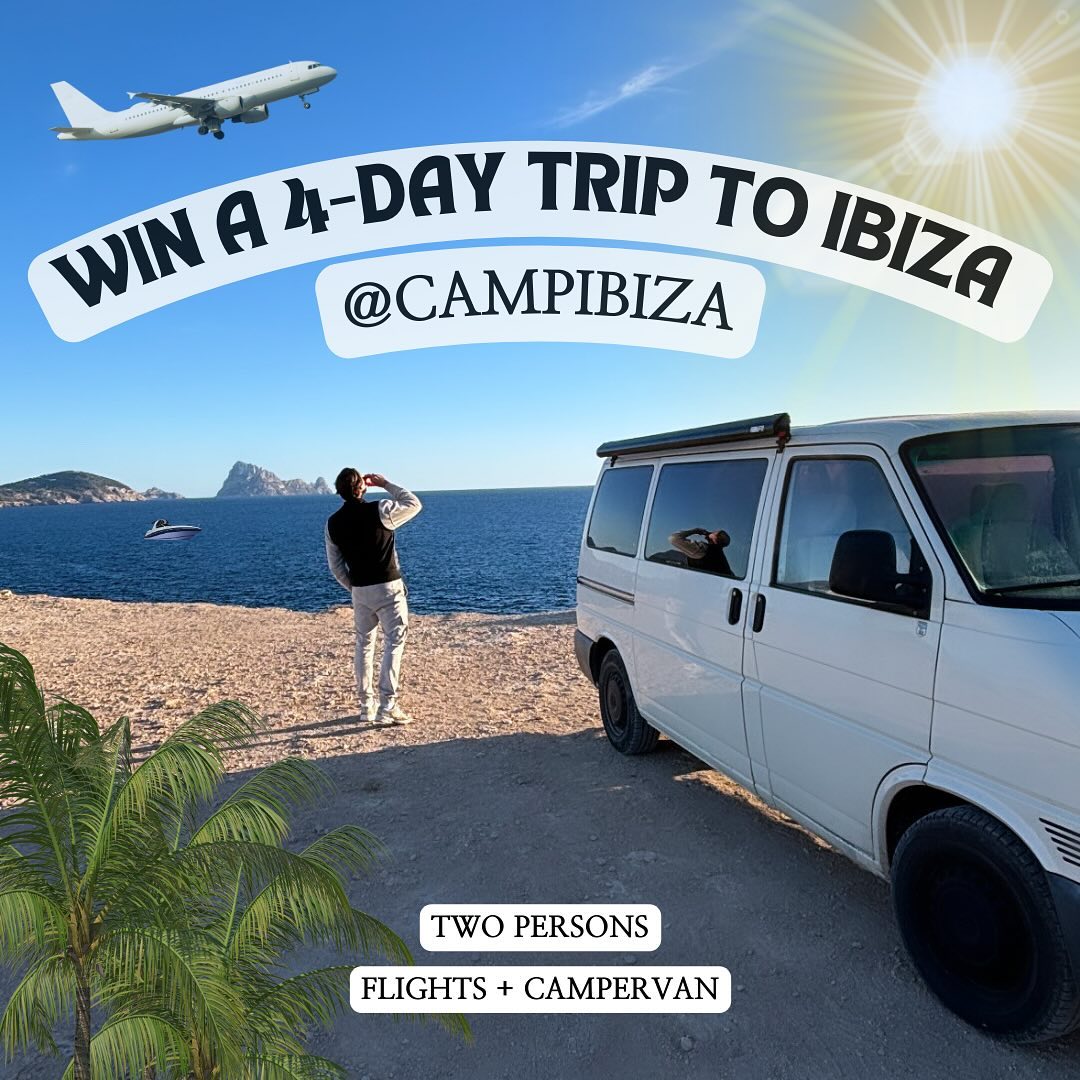 ๐๐๐๐๐๐๐๐ ๐๐๐๐๐๐ ๐ซ
๐๐ข๐ง ๐ ๐-๐๐๐ฒ ๐ญ๐ซ๐ข๐ฉ ๐ญ๐จ ๐๐๐ข๐ณ๐ ๐๏ธ๐โ๏ธ
๐๐ก๐๐ญ ๐ฒ๐จ๐ฎ ๐ฆ๐ฎ๐ฌ๐ญ ๐๐จ ๐๐จ๐ซ ๐ ๐๐ก๐๐ง๐๐ ๐ญ๐จ ๐ฐ๐ข๐ง:
โ Tag the friend you want to bring
โ You and your friend:
โข Follow @campibiza
โข Like this post
โข โฌ
๏ธ Share this first post on your story
The winner will be announced at 12:00 PM on Friday, August 9.
The prize is a 4-day trip to Ibiza in September (or October in arrangement) including:
โข Two-way flight tickets
โข 3X nights on Ibiza
โข 4X days campervan
#camperdays #campervanlife #campervanadventures #camperlifestyle #campervans #camperlove #spaintravels #travelcamper #Ibiza #RoadTripAdventures