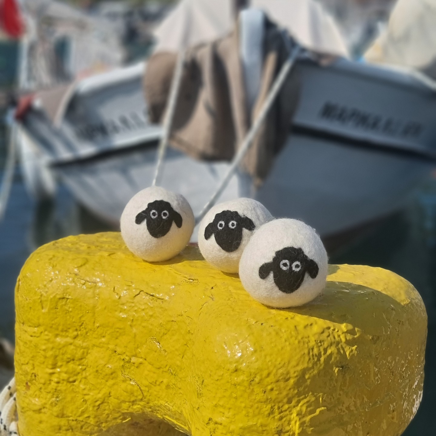 🐑🌊 Fishing Day with the Flock! 🎣🐑
Our all-natural wool dryer balls are enjoying a fishing adventure by the beautiful shores of Ithaca! 🐏💙 Made from 100% pure Dartmoor wool, these dryer balls come with adorable sheep faces that make laundry time fun and eco-friendly. 🌿🧺
Not only do they reduce drying time, but they also soften your clothes without any harsh chemicals. Perfect for keeping your laundry fresh and fluffy! 🌟✨
#Britishwool #Needlefelting #Wetfelting #AmandaPrimrose #SheepWoolDryerBalls #Dartmoor #SustainableLiving #GreekIsland #LaundryDay #Naturalliving #photooftheday #sheep #fishing #ithaca