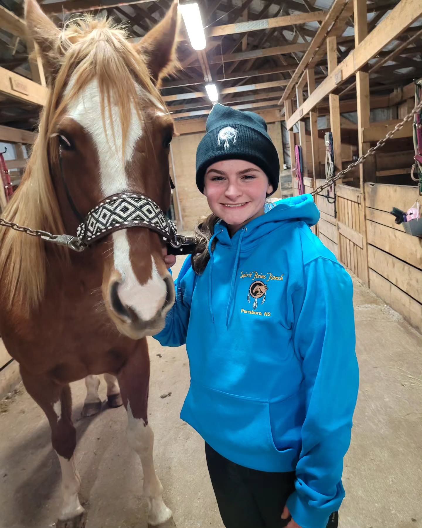 Check out these sick new hoodies and toques worn by our trail guide Sophie. We also have men's and ladies t-shirts, hats and jackets available for purchase. Get your Spirit Reins Ranch swag on! Message or call to order. #spiritreinsranch #supportsmallbusiness #buylocal