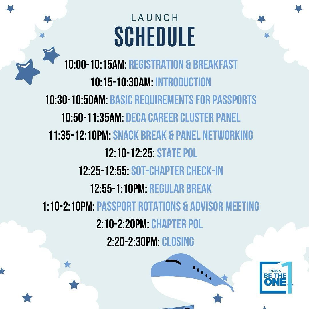16 days till liftoff. We’re ready to “Be The One.” Are you? Registration is due 8/17, if you have any questions about registration please feel free to reach out. We can’t wait to see you! ✈️💙