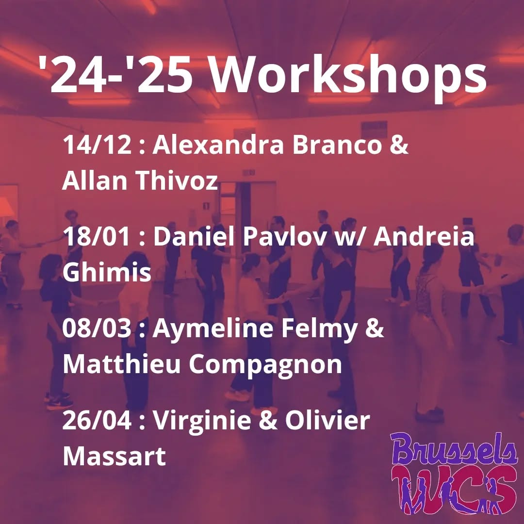 No need to travel far and wide anymore to learn from the best pros - BWCS brings them at your doorstep! Save these dates now. 🤩
#westcoastswing #BWCS #wcsworkshop #dancebrussels