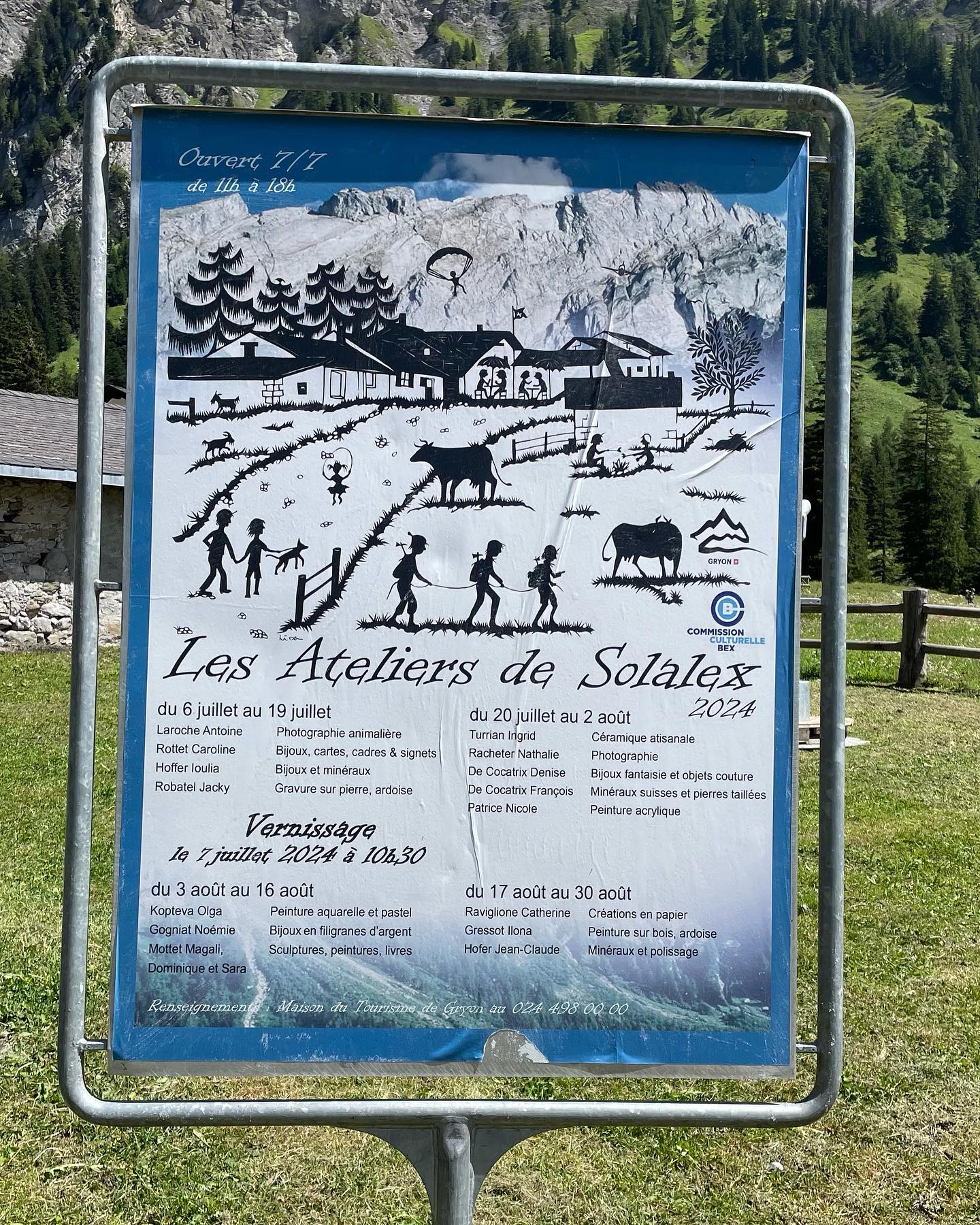 Jusqu’au 16 août 2024, Noēe Bijoux expose et travaille aux Ateliers de Solalex.
✨
Venez faire une escapade à l’alpage, au-dessus de Villars-Gryon !