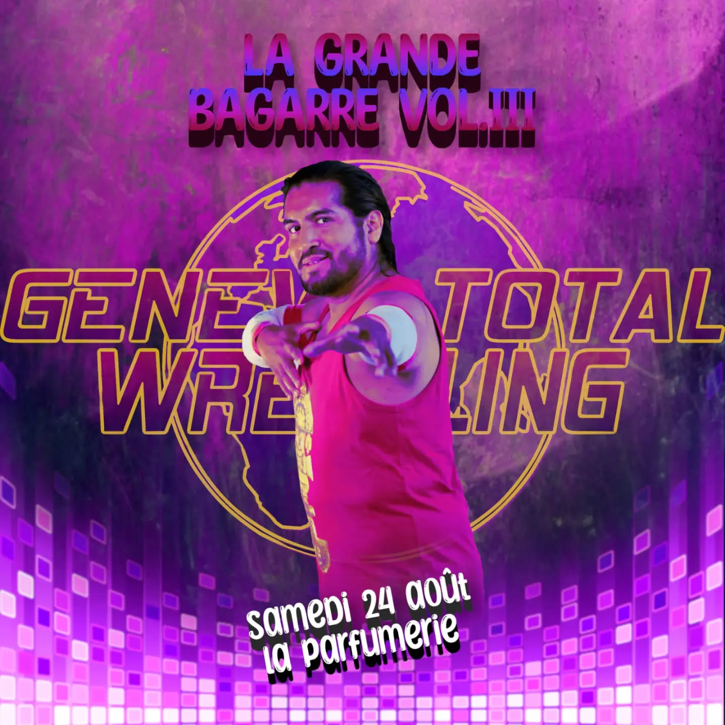 @aigleinca sera présent pour la Grande Bagarre Volume 3!
🕖 Samedi 24 août, 19h00
🌍 @laparfgeneve Chemin de la Gravière 7
💵 Gratuit
#catch #Genève #switzerland #wrestling #prowrestling #GTW #wrestler #athlete #show #Geneva