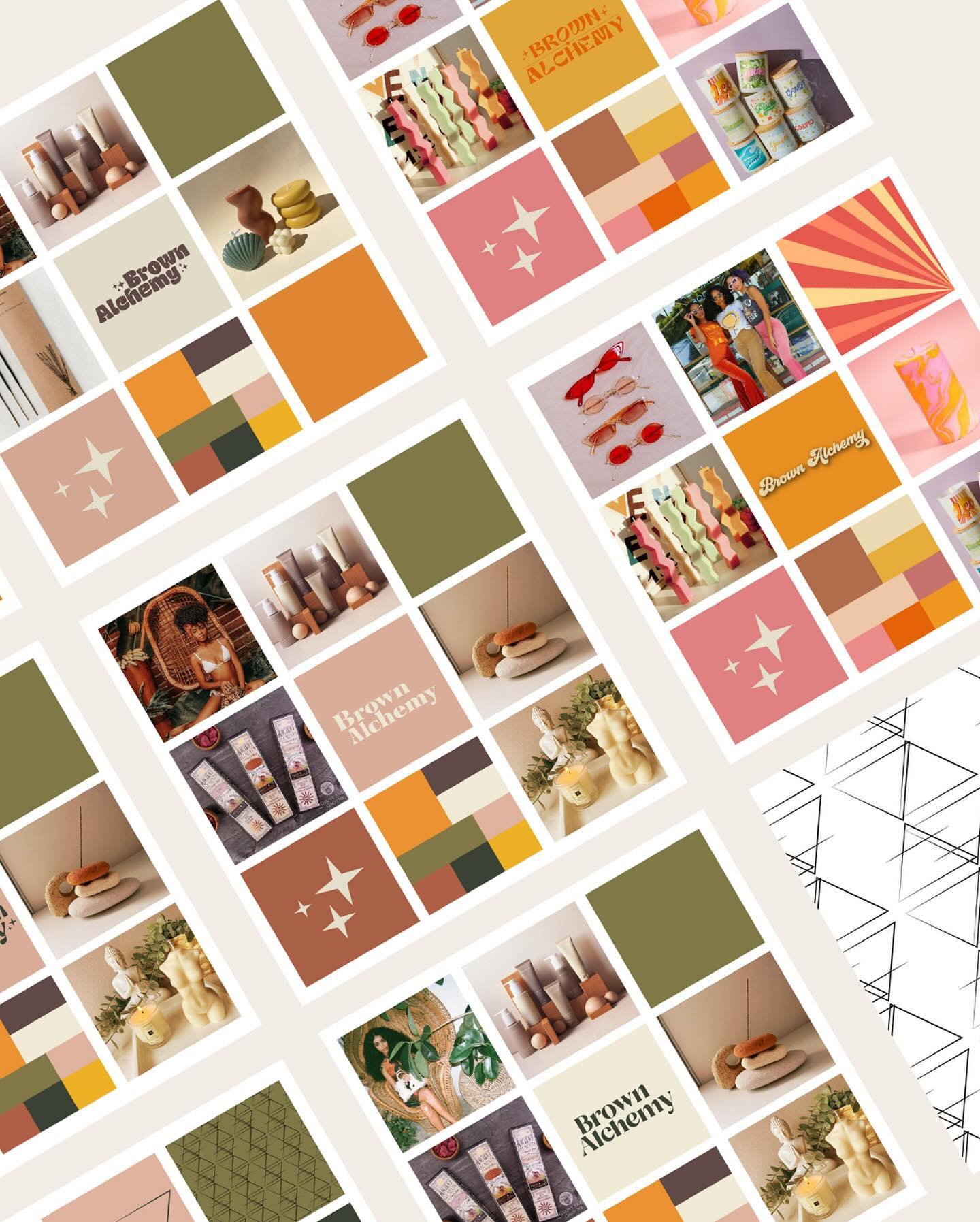Transforming visions into vibrant brands ✨✨Take a sneak peak at one of our favorite brand strategy projects for a unique self-care beauty brand and master stylist @brown_alchemy . This client chose the name Brown Alchemy because she wanted her brand to represent “the transformation of turning something less desirable into something brand new”
al·che·my (/ˈalkəmē/): a seemingly magical process of transformation, creation, or combination. If you have every had the pleasure of having Sydnee’s hands in your hair, you know that her process is nothing short of magic! 💫
For her brand we wanted to capture the balance of the bold female on the journey to a soft life 💅🏾. We used rich earth tones that complement our melanated complexions and represent the all natural ingredients used in the Brown Alchemy products. She was drawn to the 70’s era styling with a twist to match her vibe.
Vibe Request: Spiritual Element, Inspired by the Ancestors, Simplistic, Hand Made, Brown Paper Bags, Authentic, Freeing, Rustic, Fun, Intentional, Healing
From moodboard magic to logo love, custom patterns, and fun packaging, we’ve captured the essence of the journey of loving yourself and finding your tribe… Enjoy Brown Alchemy (and book your appointment!) 💇🏾♀️
Easter Egg: Did you catch the alchemy symbols used in the custom pattern design 👀 ? Comment below what symbols you see.
#BrandStrategy #BrandDesign #BlackOwnedBusiness #CreativeDirection #HairGoals #PackagingDesign #LogoDesign