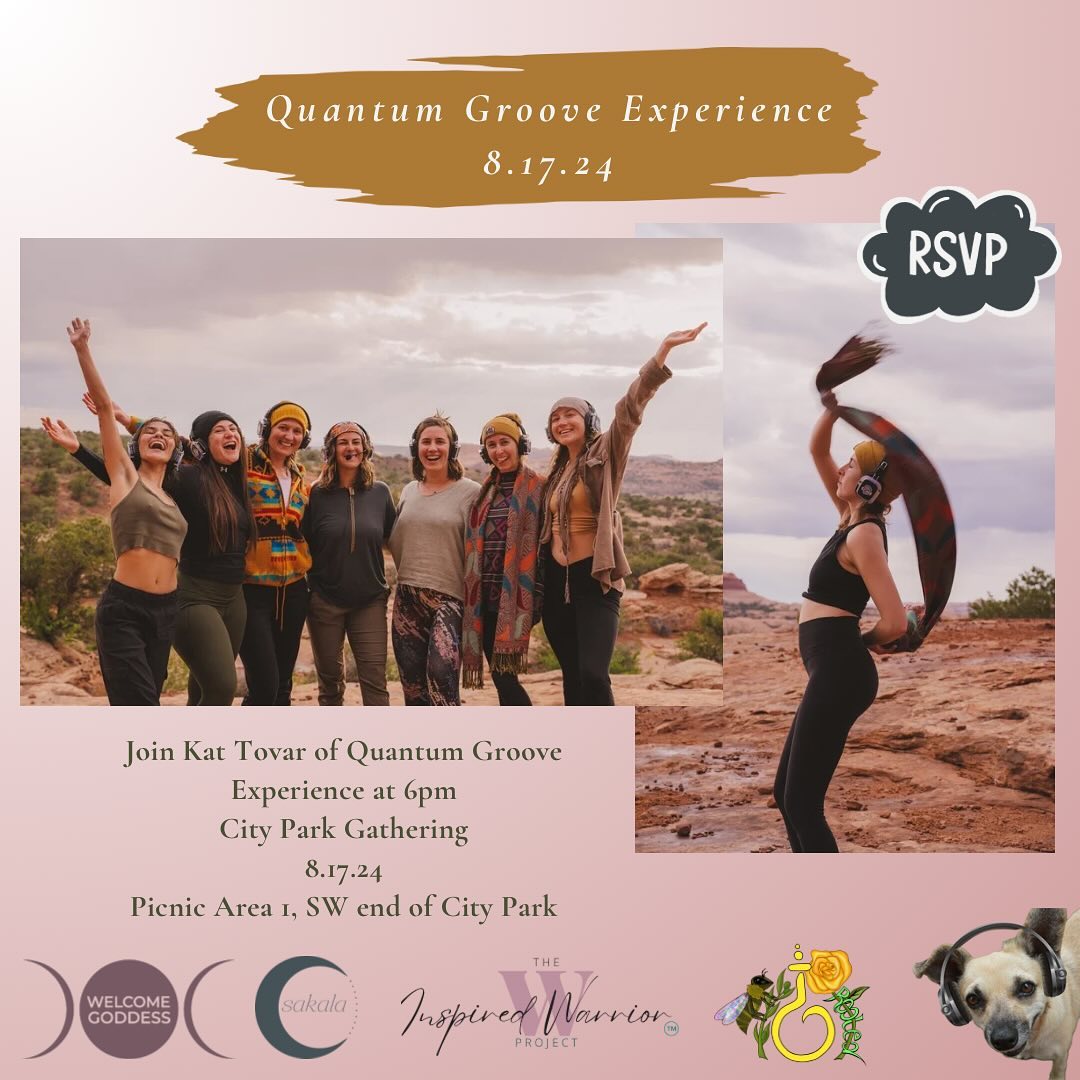 Quantum Groove Experience is just one of many exciting things we have in store for you at this Saturday’s City Park Community Gathering! Join Kat at 6pm for this unique experience.
#denverhealthandwellness #denverhealers #denveryoga #denveryogaevents #denvercommunity #denveryogaspaces #denverhealingcommunity #yinyogadenver #denverevents #denveryogi#chakrarealignment #denverreikihealing #denverqigong #denversoundbath #denversoundhealing #denveryoganidra #denverwellnesscommunity #denverbreathwork #denvereventspace #denverancestralhealing
#sakalacommunity #somatichealing
#denverenergyhealing #protectyourenergy #protectyourpeace #wearefamily #communitygathering #quantumgrooveexperience
Step into the Quantum Groove Experience, an unforgettable activation that combines dance, music, and imagination to create a transcendental journey. This comprehensive workshop combines energetic repatterning and neural rewiring, guiding you to explore different dimensions of your consciousness while harnessing the power of quantum energetics for profound transformation. Join us for an unforgettable adventure of healing, awakening, and boundless joy, designed to ignite your soul as you jump timelines and quantum leap into a vibrant new reality.
Kat is a Master Women’s Group Facilitator and Trainer that specializes in body-based practices to regulate the nervous system, heal toxic patterns, and create new pathways to thrive. She runs Colorado’s leading women’s group Becoming Her with close to 100 members, leads leadership retreats, and trains women to become expert group facilitators inside the Illume Leadership Academy. She has served thousands of female leaders and her community expands daily.