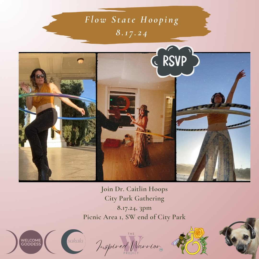 Meet Caitlin at The City Park Community Gathering on Saturday at 3pm! She will be offering flow state hooping guidance and dazzling us with her beautiful energy ✨
Learn how to get out of your head and into your center where you can move with freedom and authentic self expression.
We will start at the beginning and build from there so that you can move in ways that feel good to you!
All bodies and people welcome. Hoops and individualized coaching provided with joy!
#denverhealthandwellness #denverhealers #denveryoga #denveryogaevents #denvercommunity #denveryogaspaces #denverhealingcommunity #yinyogadenver #denverevents #denveryogi#chakrarealignment #denverreikihealing #denverqigong #denversoundbath #denversoundhealing #denveryoganidra #denverwellnesscommunity #denverbreathwork #denvereventspace #denverancestralhealing
#sakalacommunity #somatichealing
#denverenergyhealing #protectyourenergy #protectyourpeace #wearefamily #communitygathering #flowstatehooping