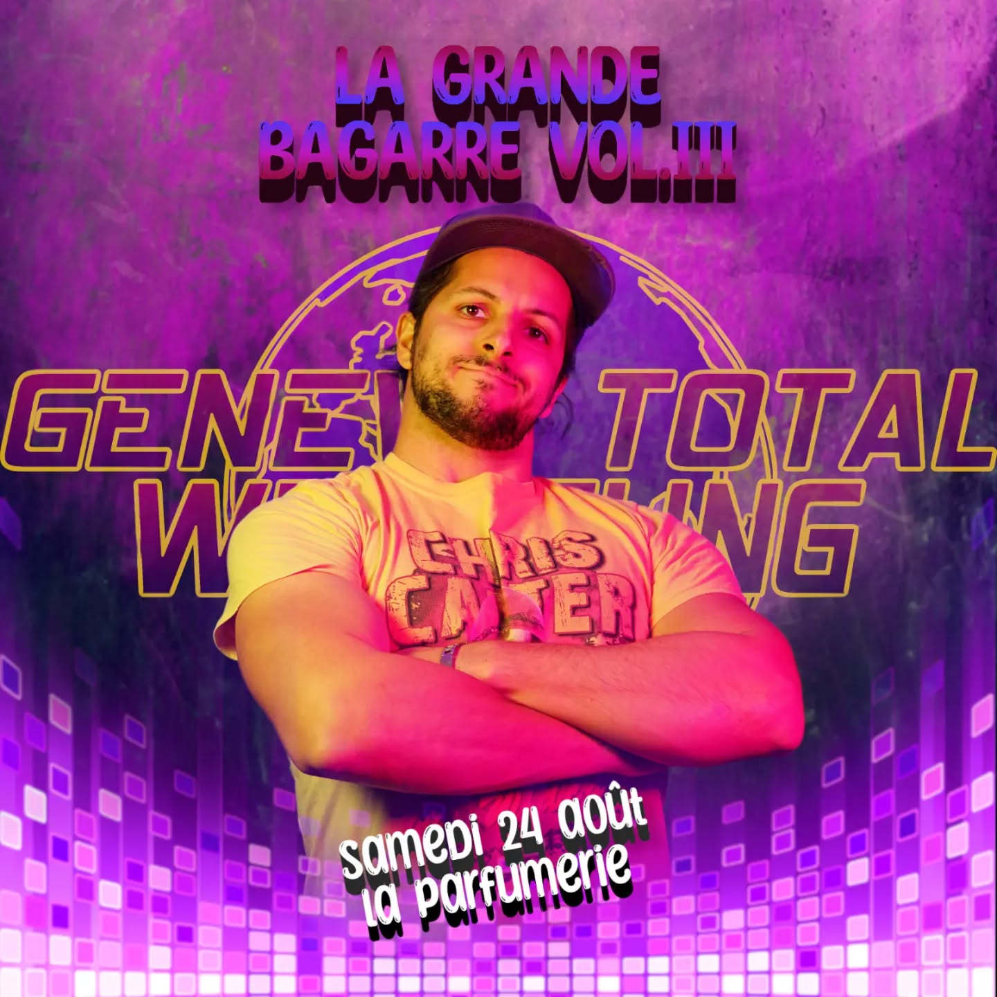 La Grande Bagarre Volume 3 comptera sur la présence de notre président @chriswildcatcarter pour distribuer des mandales! 💥
🕖 Samedi 24 août, 19h00
🌍 @laparfgeneve Chemin de la Gravière 7
💵 Gratuit
#catch #Genève #switzerland #wrestling #prowrestling #GTW #wrestler #athlete #show #Geneva