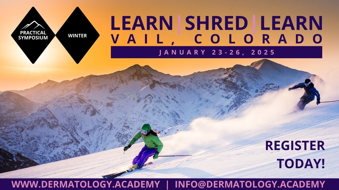 The symposium capacity is limited to 40 attendees. This amazing LEARN | SHRED | LEARN event is first come, first served, so register today to save your seat.
Say what? CME, ski, and a tax write-off...
Check out the LinkTree link in the bio for more info.
#dermatology #dermatopathology #cme #ski
https://www.dermatology.academy/practical-symposium-winter