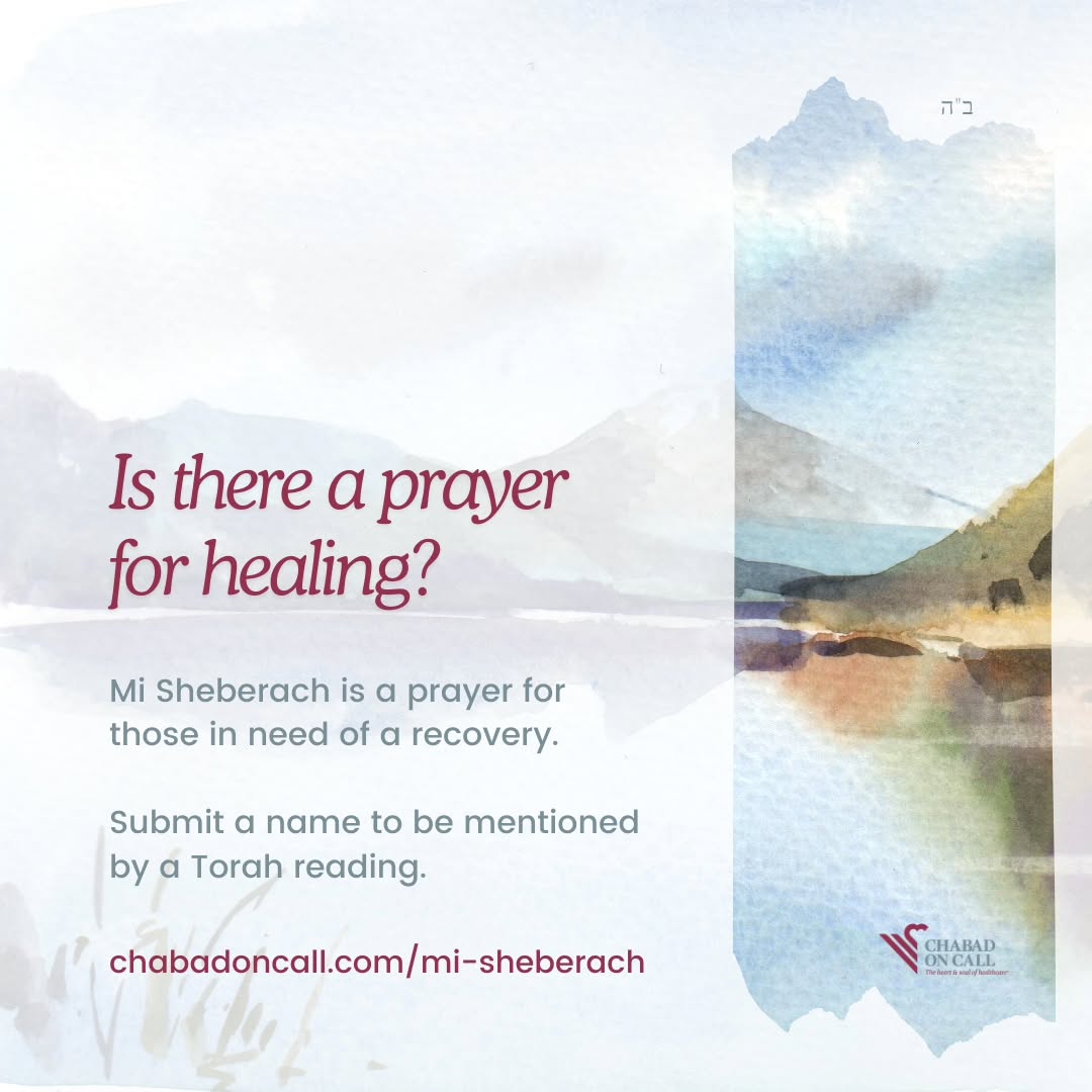 chabadoncall.com/mi-sheberach ❤️