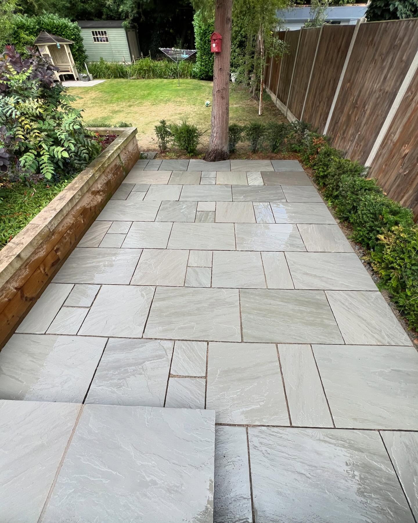 Classic grey sandstone.