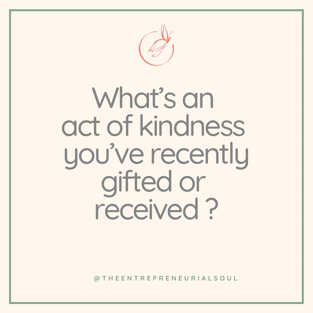 Following the lead from Action for Happinessโs monthly calendar for Altruistic August, Iโve been opening up some of my group coaching sessions this month with a reflection point and share:
โWhatโs an act of kindness youโve recently received or given?โ ๐
The prompt has received interesting reactions from instant smiles of recognition to some self judgement in not being able to come up with an answer fast enough, yet ultimately it has led to a warm opening to our sessions together and once responses start coming up more spring to mind!
๐ซ How often do you pause to reflect with gratitude on some moments of kindness that we can take for granted, not only for others but also in acknowledging the impact weโre having on others we interact with?
Some of the responses have been grand gestures and invitations, others have been simple and thoughtful gestures such as:
๐งฆ Sending a useful gift to a friend in need.
โ๏ธ A partner bringing a cup of coffee or meal during a busy work day.
๐ถ๐ผ A friend offering to take care of your children for an afternoon.
๐ค๐ผ๐ค๐ผA sidekick for a networking event
๐๐ปโโ๏ธ๐๐ผVolunteering for a local non-profit organization.
๐ What acts of kindness have you gifted or received recently?
#dowhatmakesyoursoulshine #gratitude #kindness #leader #Community #presence #present #mindfulness #happy #entrepreneurialsoul ๐ฆ