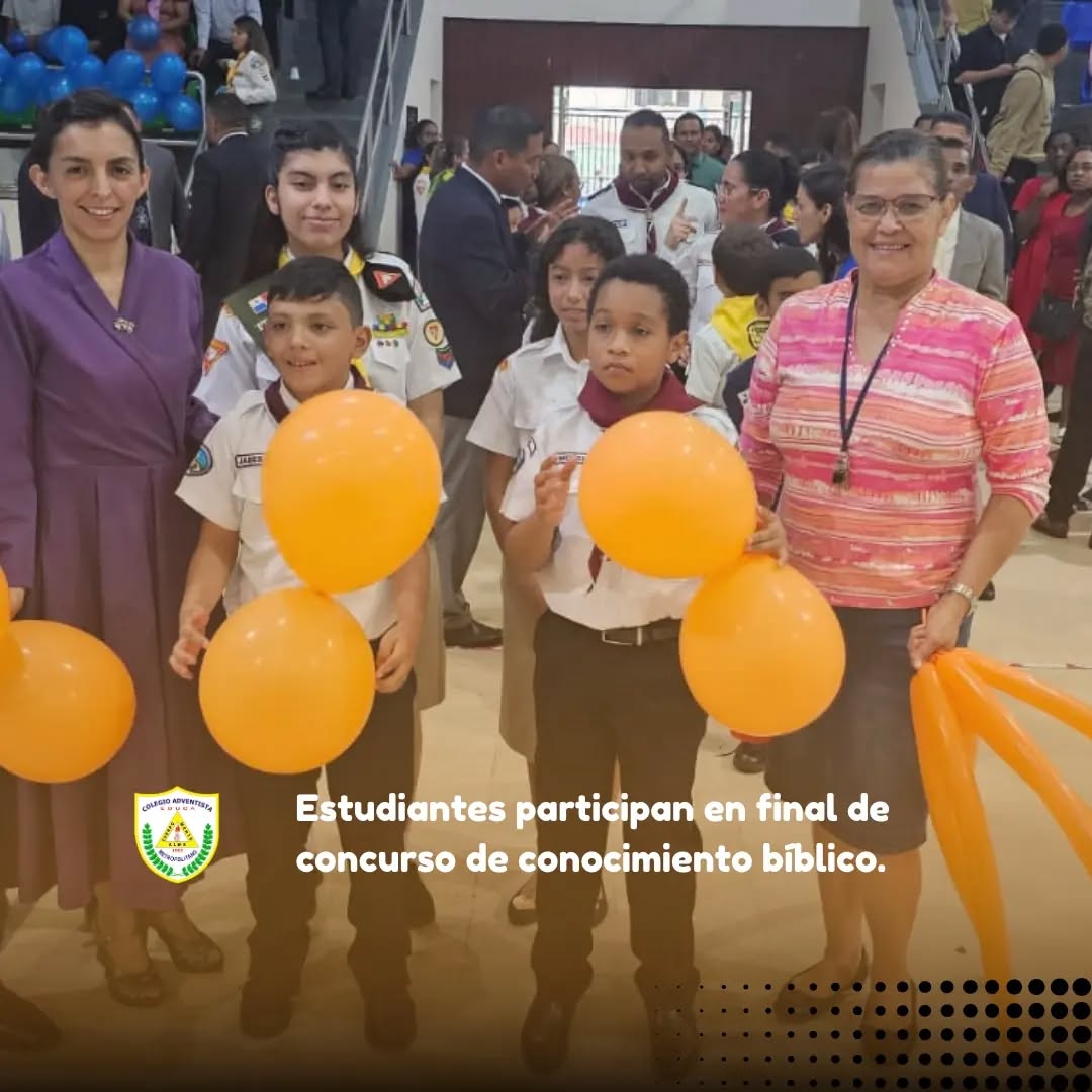 Los estudiantes Mikel Adonia, Jabes Pitti, Saray Peña y Sheccid Santamaría participaron representando a nuestra institución educativa, en dos categorías, en el concurso de conocimiento bíblico denominado Conexión Bíblica.
Se extienden las felicitaciones a otros de nuestros estudiantes que participaron representando a sus iglesias.
La estudiante Sheccid Santamaría ha obtenido la clasificación a la final nacional y representará a toda el área Metropolitana.
Conexión Bíblica es un evento organizado por la Iglesia Adventista del Séptimo Día dirigido a los niños, adolescentes y jóvenes que forman parte de sus diferentes congregaciones, escuelas, colegios y universidades.
@asociacion_metropolitana_pa
@jovenesamap
@adventistaspanama
#educaciónadventista
#conexiónbíblica
#conectadosconjesus