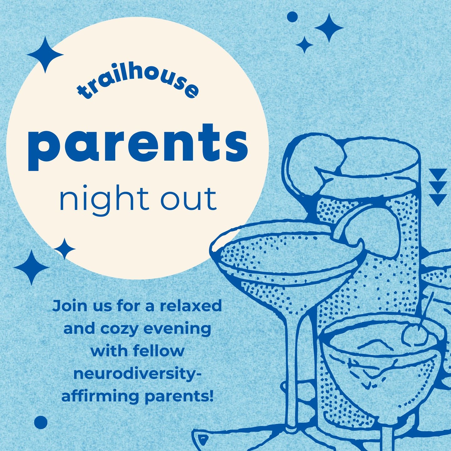 Take a break from the routine and treat yourself to an evening out with like-minded parents at Trailhouse! We'll start at 5:30 PM with a laid-back gathering where you can chat with other parents who share some similar values and experiences. Whether you're new to Trailhouse or a familiar face, this is a perfect opportunity to see our space and connect with others in a warm and welcoming atmosphere.
Details:
Date & Time: October 11th, 5:30 PM - 8:00 PM
Location: Trailhouse
Dinner Reservations: The Village Anchor, 7:00 PM
RSVP on the Trailhouse website to secure your spot!