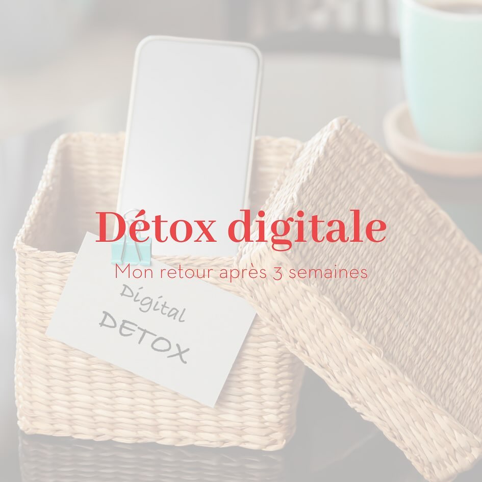 Retour sur ma détox digitale de 3 semaines 😃
Au début, il y a une légère angoisse qui s’installe parce qu’on se demande ce qu’on va bien pouvoir faire dans les moments d’attente, la sieste de son enfant, le soir…et puis on s’habitue vite. Et je ne m’attendais pas à de tels bienfaits 😱