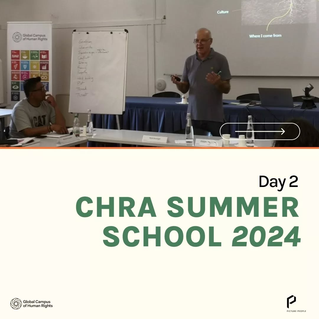 👇This was day 2 of the CHRA Summer School: 👇
In partnership with @gchumanrights, today focused on the impact of visual storytelling in advocacy.
📸 The morning kicked off with an inspiring session by @nickdanziger, Picture People’s Co-Director and acclaimed photojournalist, on Storytelling for Change. He demonstrated how impactful imagery can shift perspectives and ignite action.
🎞️ Later, @claudia_modonesi, Picture People’s Executive Director and human rights expert, led engaging short film screenings followed by a discussion, highlighting diverse approaches to video advocacy in human rights campaigns.
Participants, then, took part in Mobile Photo and Video 101 Session, learning techniques to craft compelling stories using only their phones.
👋Curious to see what else we got in store? Follow @picture___people for updates!
#CHRASchool #GCHumanRights #BiennaleCinema2024 #ecoactivism #environmentalist #environmentaljustice #filmindustry #filmindustrynetwork #italy #filmworld #thereisnoplanetb #humanrights #humanrightsadvocacy #peoplescreatives #savetheplanet #climatechange #climate #climatestrike #climateaction #climatechangeisreal #climatecrisis #climateemergency #climatejustice #explorepage #standup4humanrights #documentaryfilmmaking #independentfilmmaking #climatemigration
#climatemitigation #environmentallaw