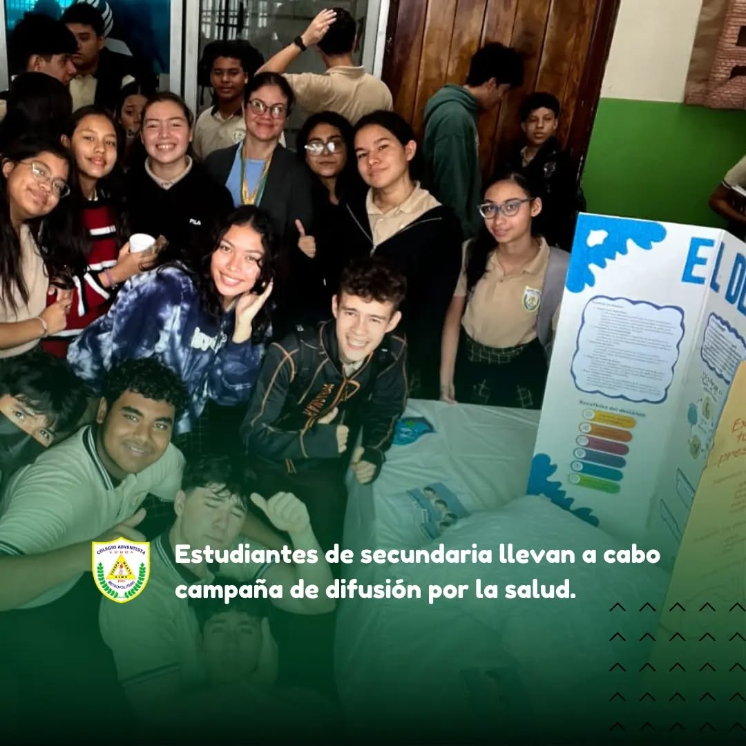 Campaña de difusión por la salud: ADELANTE.
#educaciónadventista
#salud
#educaciónfísica