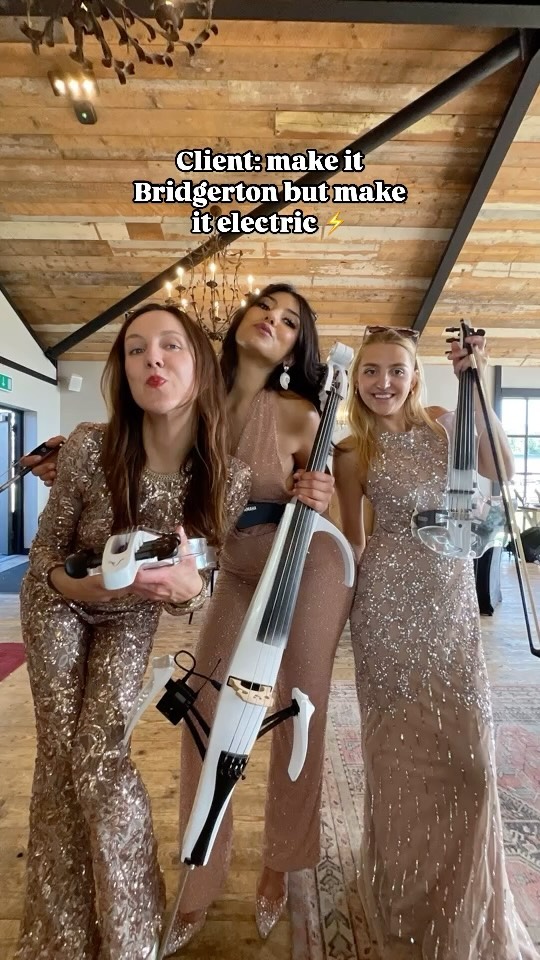 And we ALWAYS bring electric energy to match! 😍⚡️🎻
Our top of the range electric instruments create an unrivalled sound and super upbeat atmosphere ideal to light up any event ✨
🎻: @auroraviolins @yamahamusicglobal
📍 The Barn at Botley Hill
#electricstrings #stringquartet #stringplayer #bridgerton #bridgertonnetflix #violinist #violinistsofinstagram #instaviolin