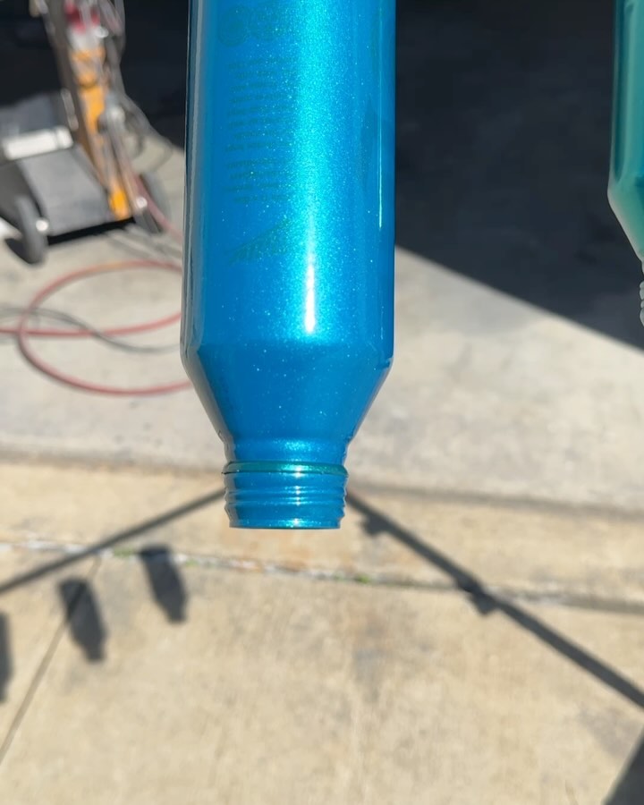 New custom sample colors for a customer. 1 cosmic blue with candy teal, 2 candy teal with sapphire teal flake, 3 magic teal over chrome and 3 illusion ice over chrome! Which one should he pick?