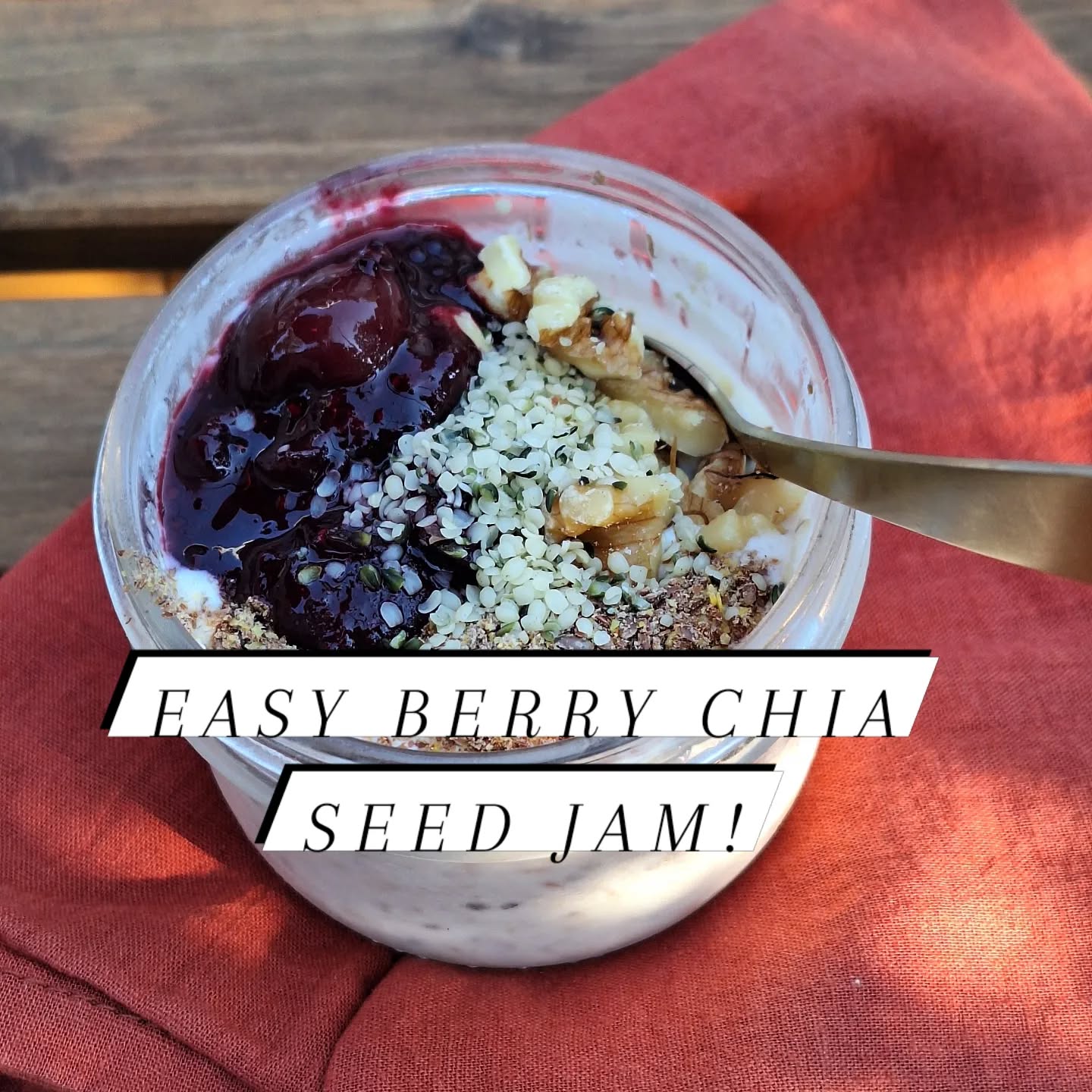 This quick chia seed jam is an easy way to add more fiber (and flavor!) to your morning oats or toast. Simply simmer 2 cups berries (I used frozen organic cherries, blackberries, and blueberries), with 2 Tbsp lemon juice, a dash of maple syrup, and 1/2 tsp of vanilla for approx 10 minutes or until it has reduced a bit; mash the fruit with a fork to desired consistency; stir in 2 Tbsp chia seeds and cook for approximately 1 more minute. Remove from heat. Once the jam has cooled. store in the fridge for up to 1 week (or freeze for up to 3 months).