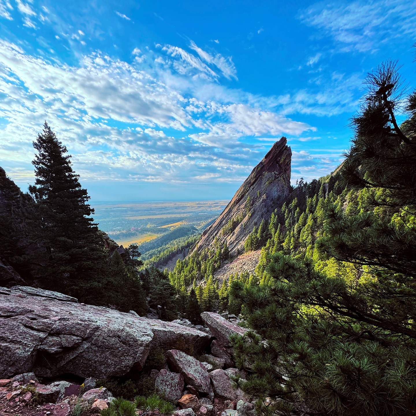 It’s those moments that make me put one foot in front the other: when you feel a quiet voice telling you ‘Now. Turn around now and take it in.’ And wow am I glad I did to witness the colours and shapes come together perfectly 👌🤩 #hiking #hikingtrails #getoutandexplore #boulder #colorado