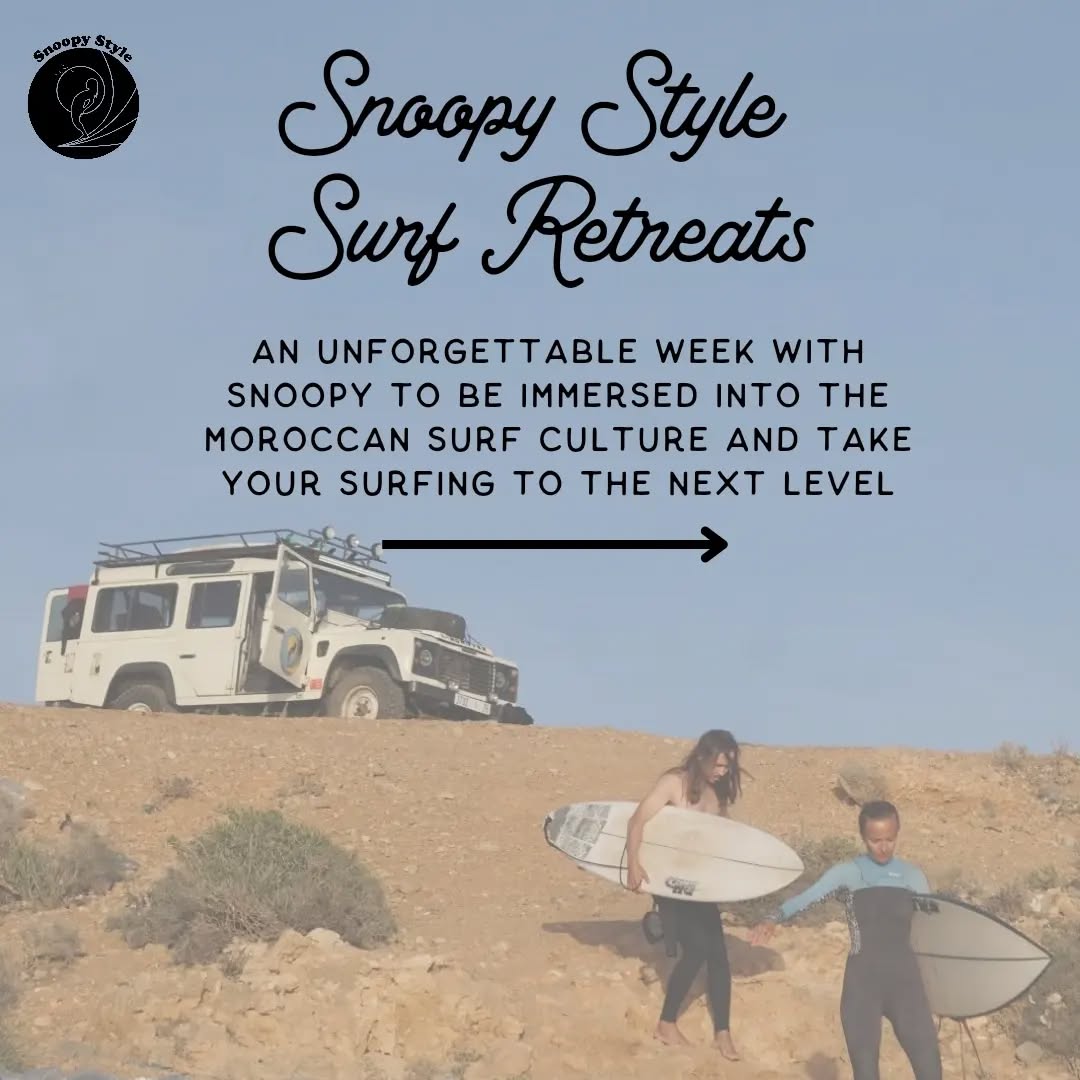 The ultimate week of surfing with Snoopy.
New for winter 2024...Snoopy Style Surf Retreats.
Level specific 7 day retreats with Snoopy to fully immerse you into the Moroccan surf culture and take your surfing to next level. Your week is jam packed full of great surfing, unique adventures, amazing food and tons of fun. And of course, a boutique villa to rest and recover for a full retreat experience.
See you soon!
Book now for 30% deposit. Limited space available.
www.snoopystyle.com/surf-retreat
#snoopystyle #surfretreat #surf #morocco #taghazout #yoga #retreat #surfcoaching #villa #agadir #relax #surfers #surftrip