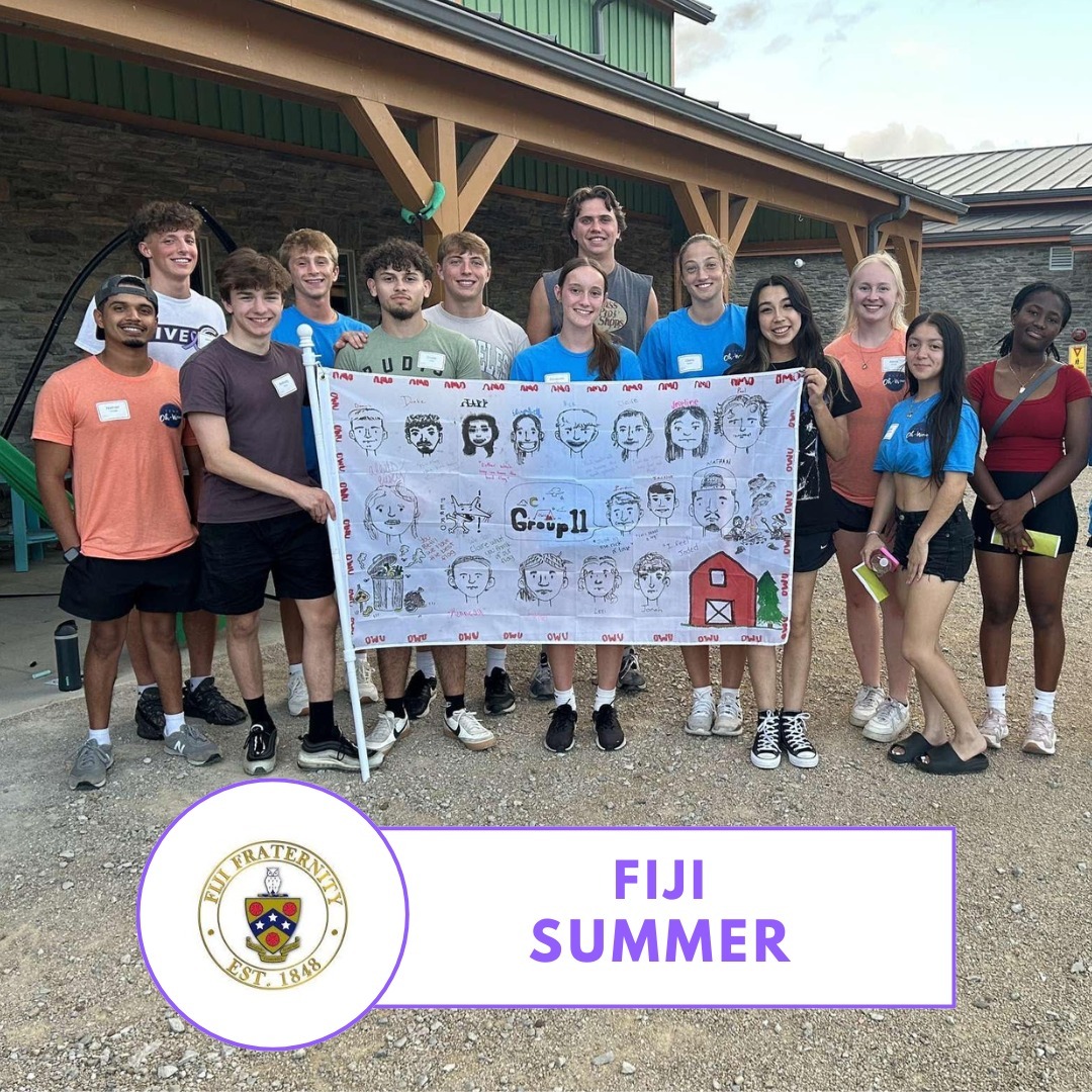 Here is what the brothers at Fiji were up to this summer!
We had 3 brothers go to Ekklesia, @paultscull, @trippierce, and @joewamalwa. They had a good experience and represented the Fiji values and fraternity well.
We had 4 brother's volunteer to participate in Camp OWU as camp leaders for the incoming freshman. It was @nzuniga1 and @kegs22 3rd year participating and it was the first year for @jon.walker.02 and @jprosel39.
We are proud of what all of the brothers did this summer and are excited for this academic year.
Proud to be!
#phigammadelta #summer #ekklesia #internship #proudtobe