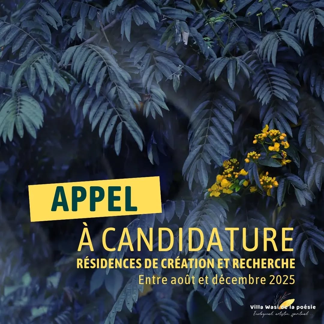 🪇 Appel à candidature 2025 pour une résidence de création/recherche en amazonie péruvienne. Plusieurs périodes sont disponibles, entre août et décembre. Contactez-nous; on répond à toutes vos questions 🌿 N'hésitez pas à visiter notre page Instagram, pour avoir un aperçu des dernières résidences, de la communauté de Lagunas et des habitations. Au plaisir,
🦜 @villa_wasi_de_la_poesie_
Convocatoria de solicitudes 2025 para residencia de creación/investigación, en amazonas peruana. Hay varios períodos disponibles, entre agosto y diciembre. Contáctenos; respondemos a todas tus preguntas 🌿 No dudes en visitar nuestra página de Instagram para obtener una visión general de las últimas residencias, de la comunidad de Lagunas y de las casas. Un abrazo,
🦜 @villa_wasi_de_la_poesie_
Call for applications 2025 for a creative/research residency in the Peruvian Amazon. Several periods are available, between August and December. Contact us; we answer all your questions 🌿 Don't hesitate to visit our instagram page to get an overview of the latest residencies, the community of Lagunas and the homes. Best regards,
🦜 @villa_wasi_de_la_poesie_