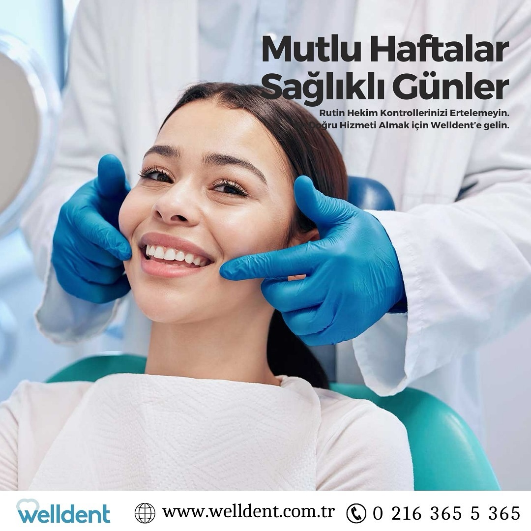 Mutlu Haftalar, Sağlıklı Günler. 😊
📌 Rutin Kontrollerinizi İhmal Etmeyin. 🦷
#Welldent #SağlıklıGülüşler #BirÖmürTebessüm #WelldentDişKliniği #TatlısuMahallesi #Ümraniye
#Şerifali #İstanbul #DişSağlığı #DişHassasiyeti #DişTemizliği #DüzenliBakım #WelldentİleGülüşler #İyiHaftalar #MutluGünler #Günaydın #MutluSabahlar