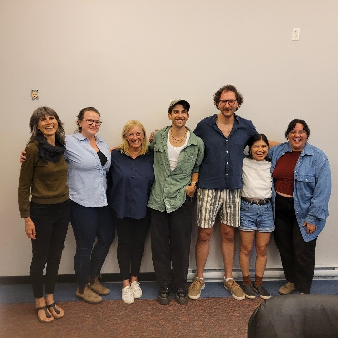 Had a wonderful time workshopping my new play - The Ghost of Violet Shaw- with these lovely, talented folks!
In the first picture we are performing a successful seance to contact the spirit of Christian Murray to summon him for this photo - can you see the ghostly apparition in the frame?
Supported by The Canada Council for the Arts.
#séance #ghosts #theatre #canadacouncilforthearts #theatrenovascotia #novascotiatheatre #playwriting #writer #farce #comedy #workshop #play