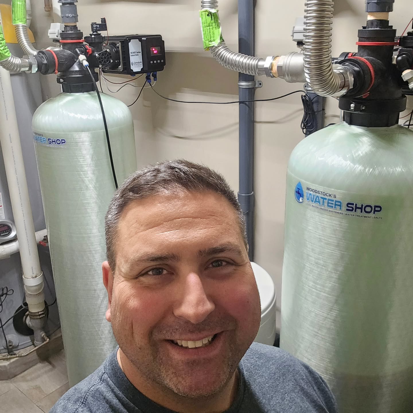 Over the last 2 days, we have been installing this massive water softener for a local factory. It will provide 24/7 soft water and completely keep up with all water demand.
Woodstock's Water Shop can help you with all your water treatment needs from residential to commercial. Give us a call today, 519-290-5678.