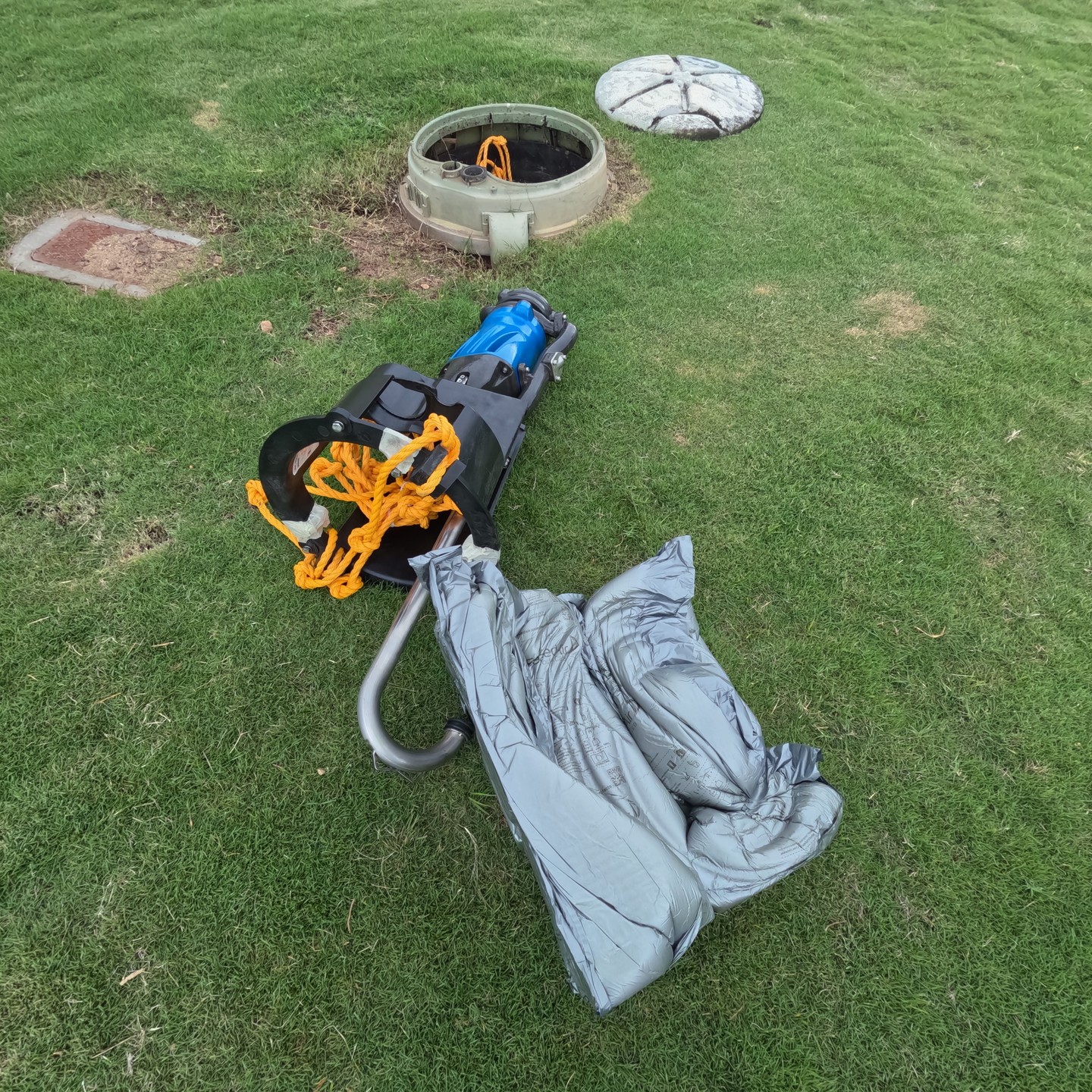 Went out to a duplex pump station to replace an E1 pump with a Crane pump.