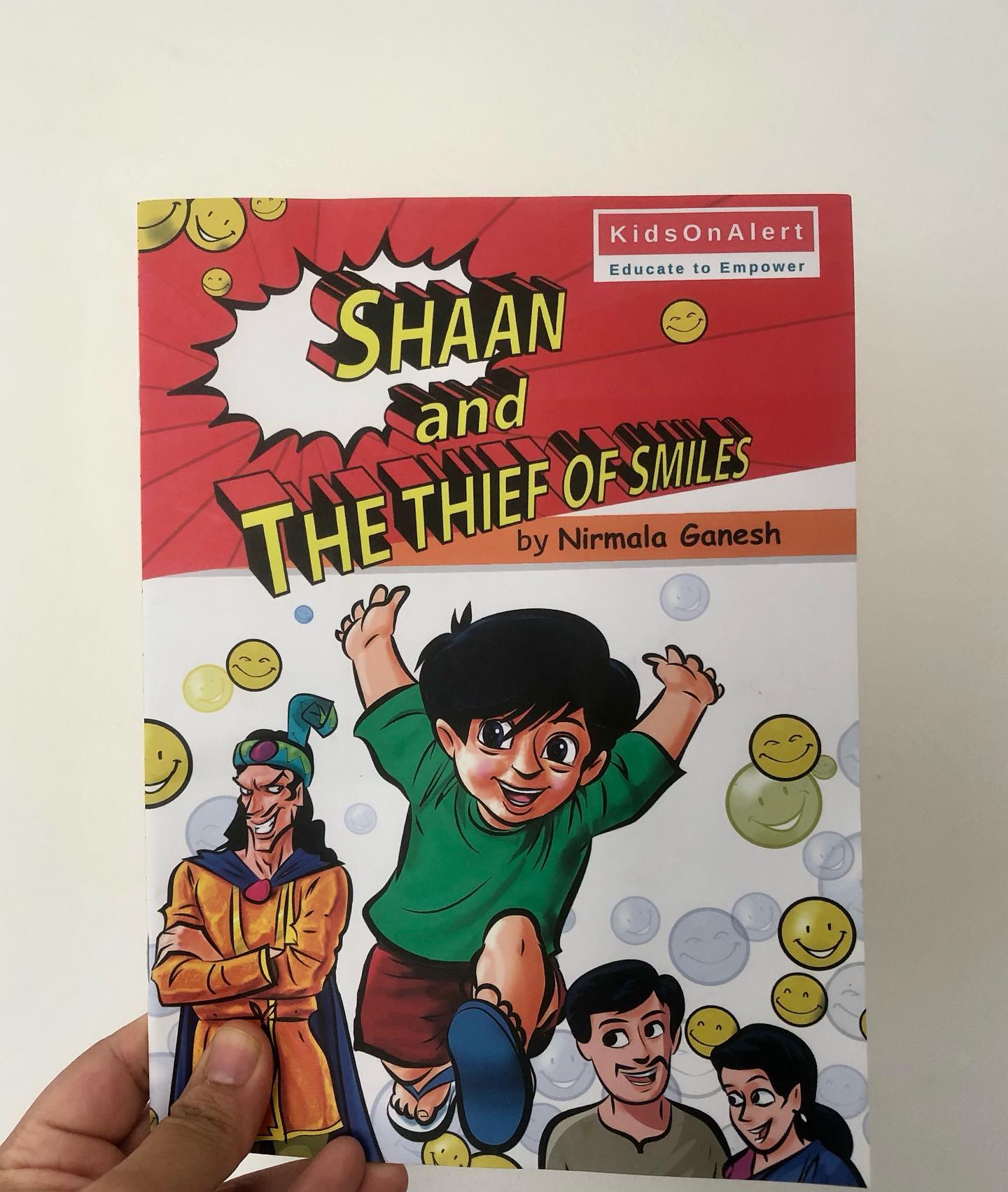 Shaan and the Thief of Smiles
By Nirmala Ganesh
Published by @kidsonalert
In today’s world, where uncertainty prevails, we all seek ways to educate and protect our children, but often struggle with where to begin. Shaan and the Thief of Smiles addresses an important yet sensitive issue: child grooming. Child predators frequently test a child’s boundaries to gauge how they might react to abuse, and one of their common tactics is asking a child to keep a secret.
While we may view secret-keeping as harmless, it is crucial to understand that there are no “good” or “bad” secrets, as the author’s note thoughtfully explains. Any secret that a child is asked to keep should be discussed with a trusted individual within the child’s safety circle.
This book does an great job of simplifying this critical concept for young readers. By using the metaphor of “someone stealing a child’s smiles,” the author effectively communicates this lesson in a way younger children can understand. For older children, parents can leverage the story to foster more in-depth discussions on the topic.
The author’s note at the end of the book is particularly valuable, offering practical tips and strategies to help parents first educate themselves, and then approach this sensitive subject with their children.
Suitable for children aged 3 and above, this book serves as a helpful starting point for parents to initiate important conversations about safety and boundaries.