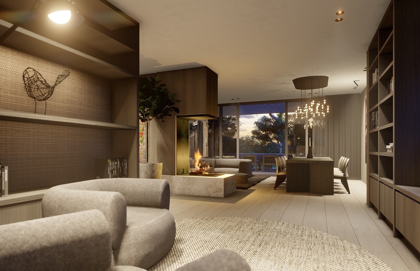 Living area design in Amstelveen. Current situation shown in second picture.
#interiordesign #interior #kitchendesign #subzero #wolf #modern #fireplace #tvcabinet