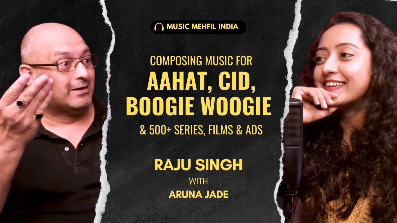 Dekh Bhai Dekh
Filmy Chakkar
Boo, boo, boo, boogie woogie track...
Musical scores for Page 3, Chandni Bar, Life in a Metro
Aahat, CID
Afreen, Saare Sapne Kahin Kho Gaye
Raju Singh's career has spanned decades, shaping the soundtracks of iconic films, TV shows, albums, and ad jingles. In this fun episode, we dive into his journey, discussing lessons learned, the evolving music culture, and his influences. We also explore the legacy of his father, Charanjit Singh, widely regarded as the Father of Acid House.
Music Mehfil India is about the Indian musicverse covering the people, their projects and organizations in the Indian music industry.
#musicmehfilindia #musicpodcast #rajusingh #musicdirector #musiccomposer #aahat #boogiewoogie #dayadarwazatoddo #afreenafreen