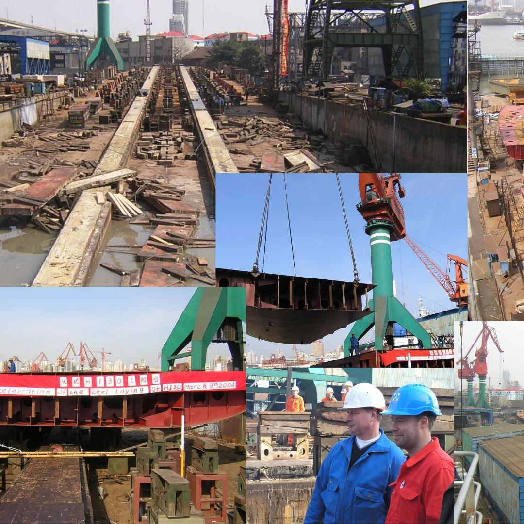 In connection with the handing over of Ramona, we’ve been scrolling through a lot of old pictures, and we’d like to share some of them. Here’s a try to showcase the building of Ramona 20 years ago in Shanghai.