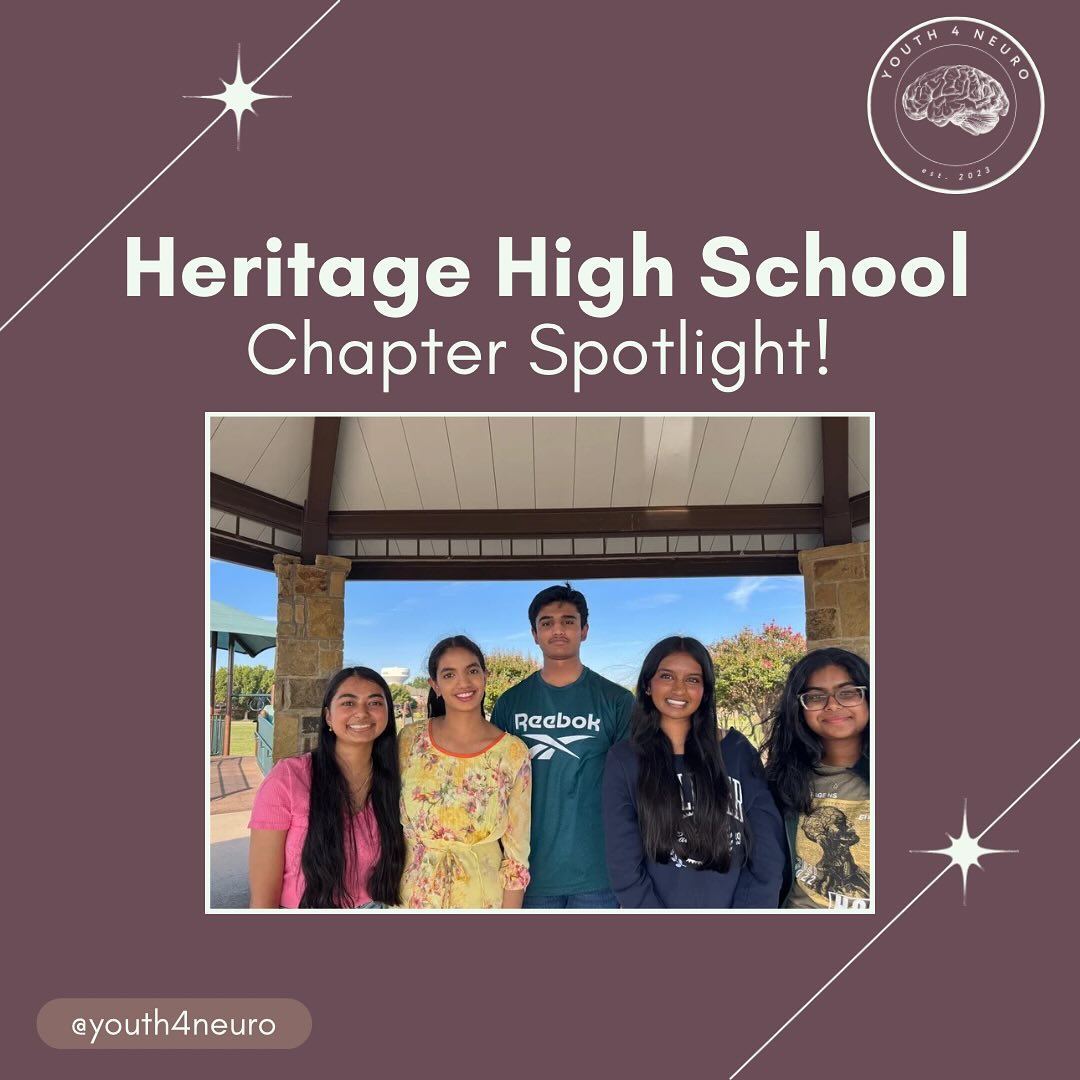 Our Heritage High School chapter held its recent meetings and events! So proud of all our chapters 🧠
Want to gain leadership experience and start your own chapter? Visit our link in bio today and apply!
#youth4neuro #hhs #neuroscience #y4n