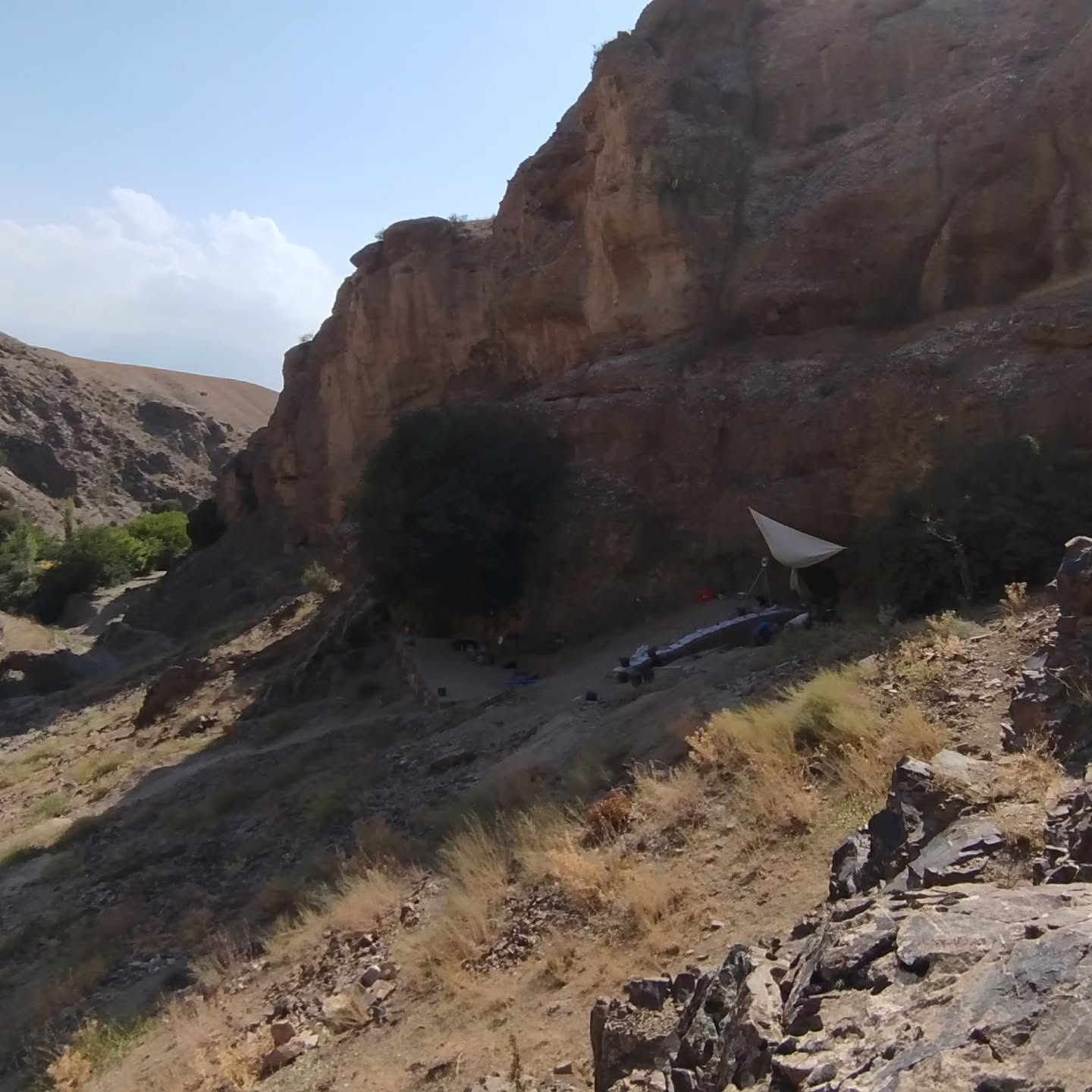 📸 Some pics of our excavation at Soii Havzak rockshelter, Tajikistan 🇹🇯⛏️