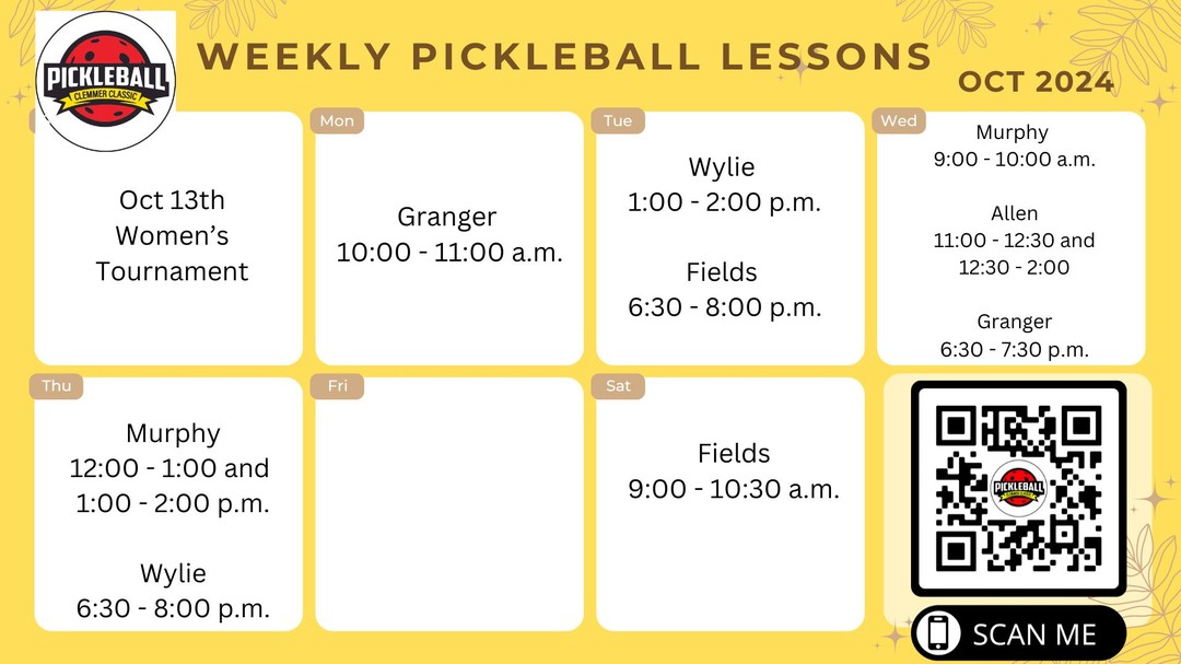 Seems like everyone is playing pickleball these days. If you find someone who hasn't yet caught the pickleball bug, encourage them to sign up for one of our October lessons.
#dallaspickleball
#sacshsepickleball
#pickleballnorthtexas
#planopickleball
#pickleballlife
#pickleball
#pickleballrocks
#pickleballaddict